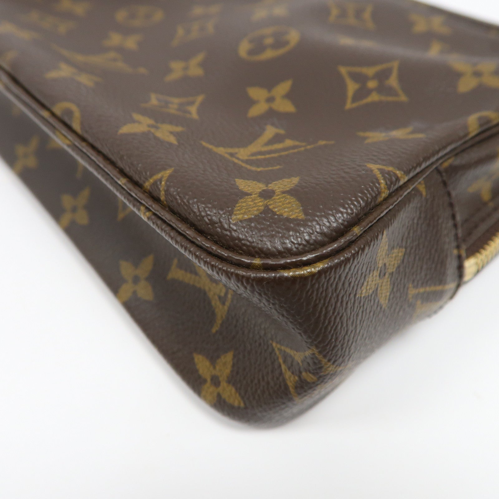 LOUIS VUITTON 【激減優惠】Monogram Trousse Toilette 23金扣手拿包啡色