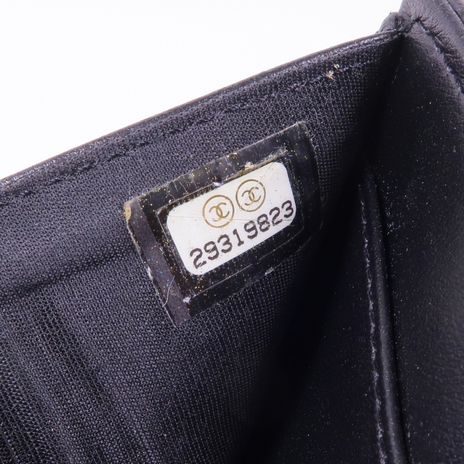 CHANEL 牛皮皮革Boy Wallet金扣錢包