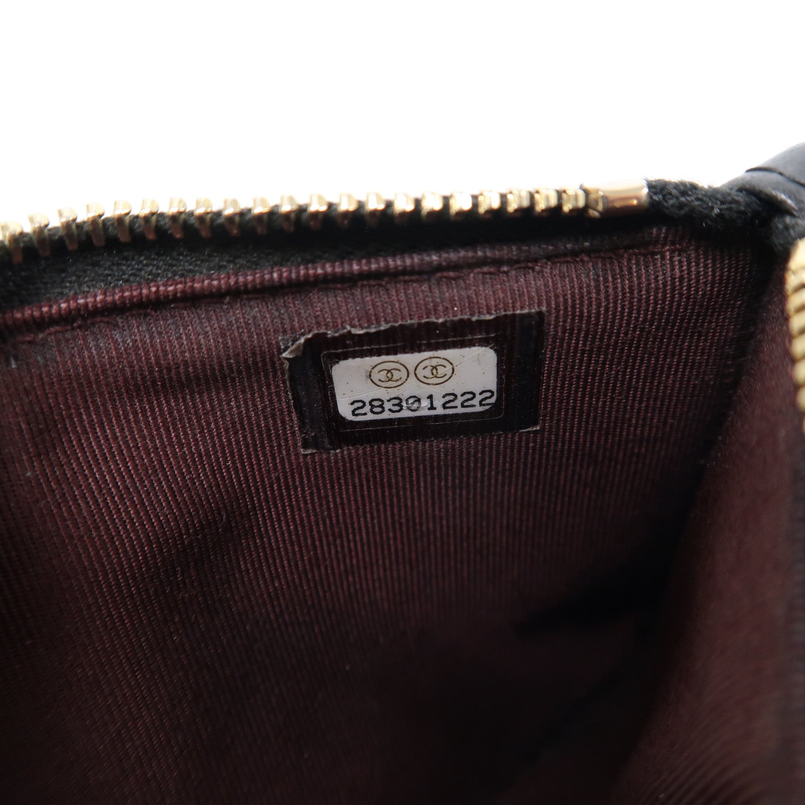 CHANEL 菱格羊皮皮革2.55 Card Case金扣卡片套黑色