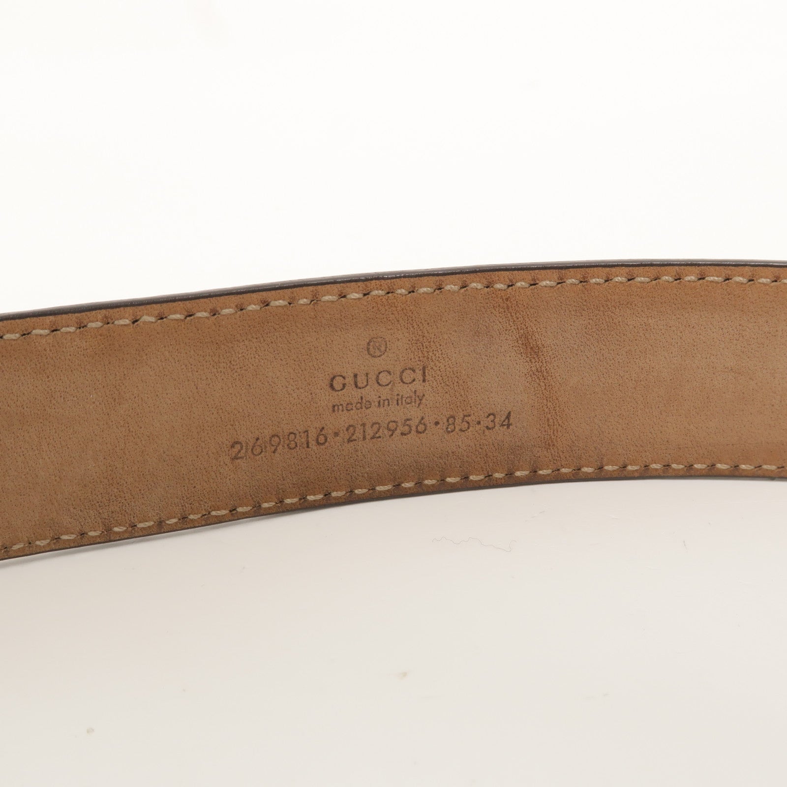 GUCCI 牛皮皮革Guccissima Belt With Heart Charm皮帶