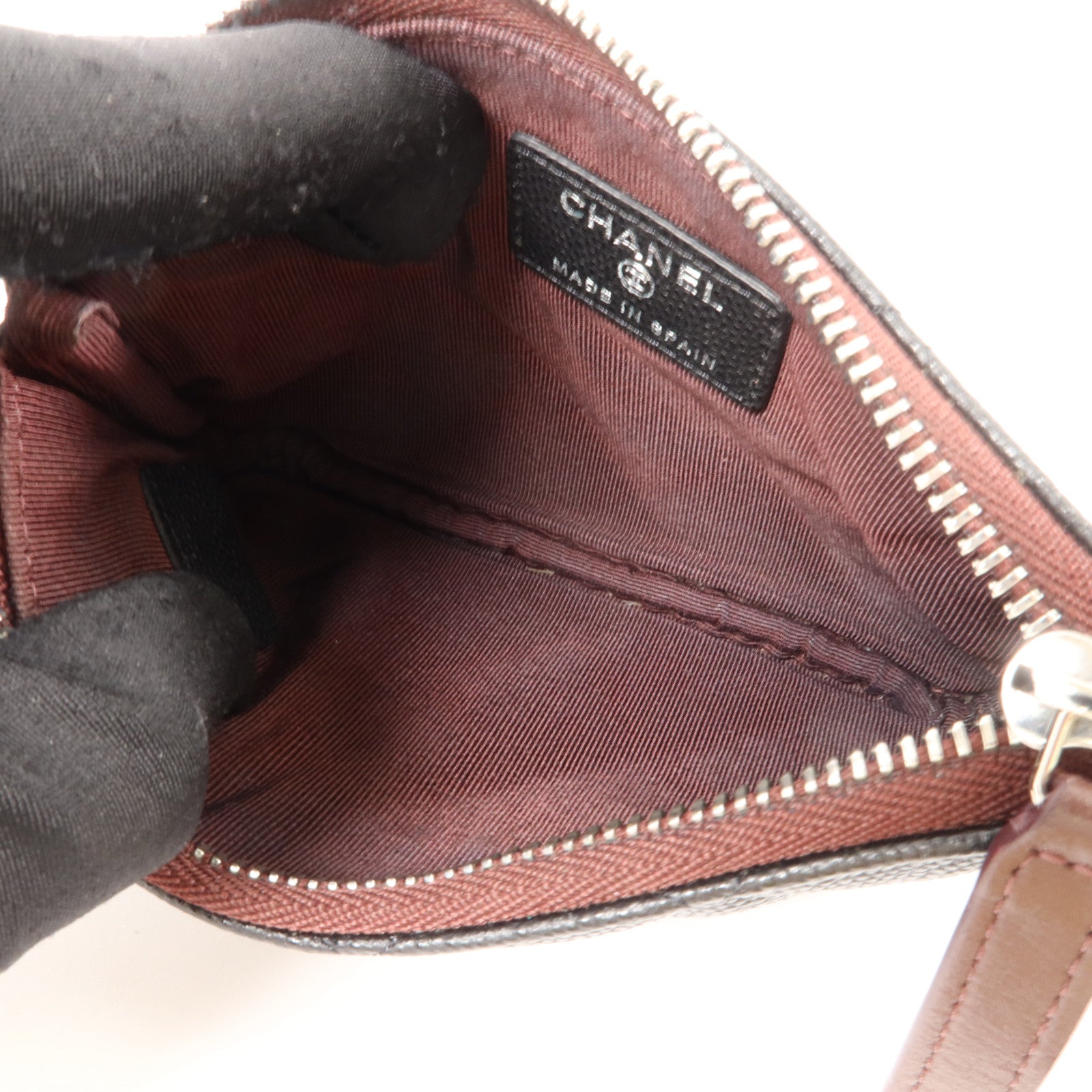 CHANEL 牛皮皮革Classic Small Zipped Pouch小袋