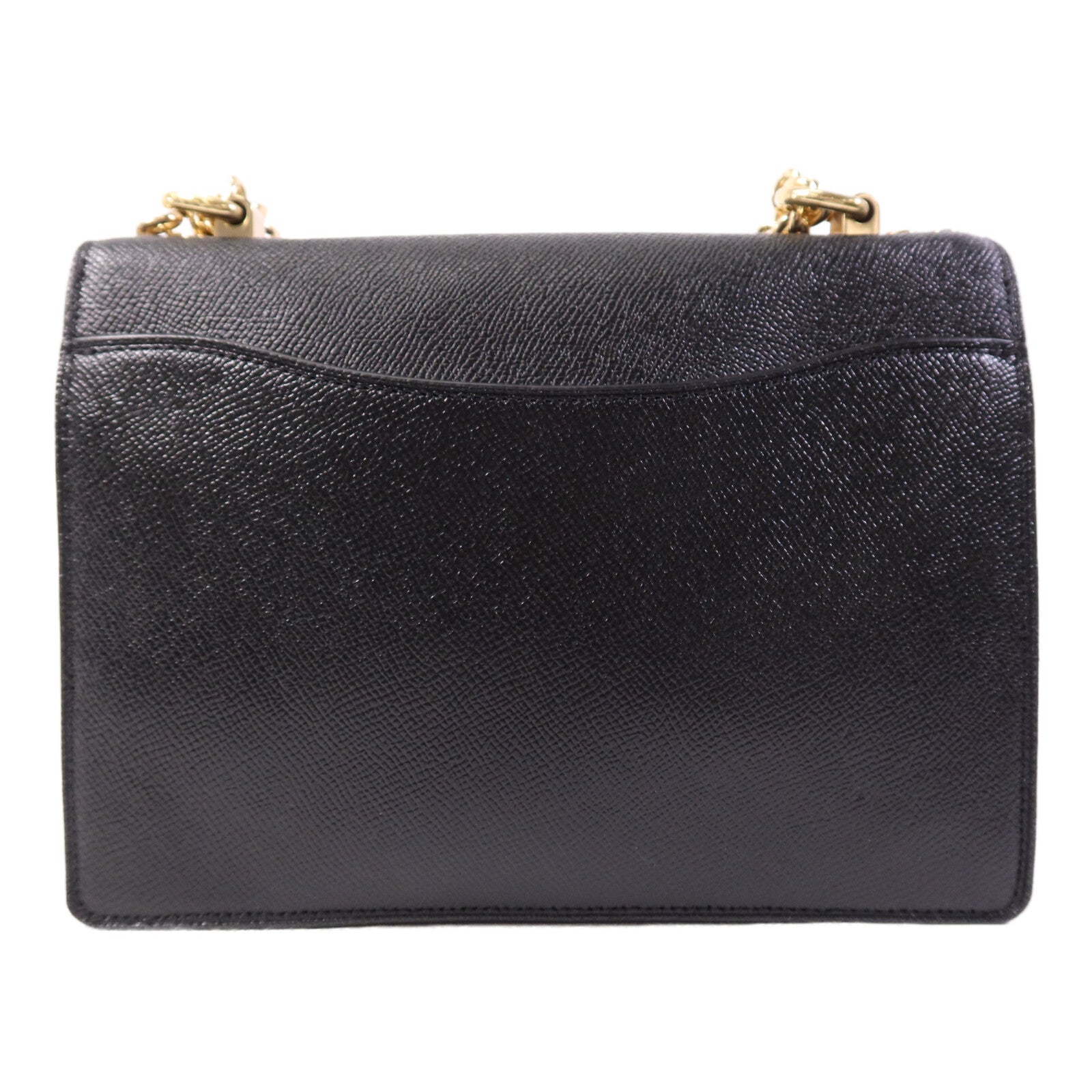 COACH 牛皮皮革Chain Shoulder Bag金扣鏈帶肩背袋