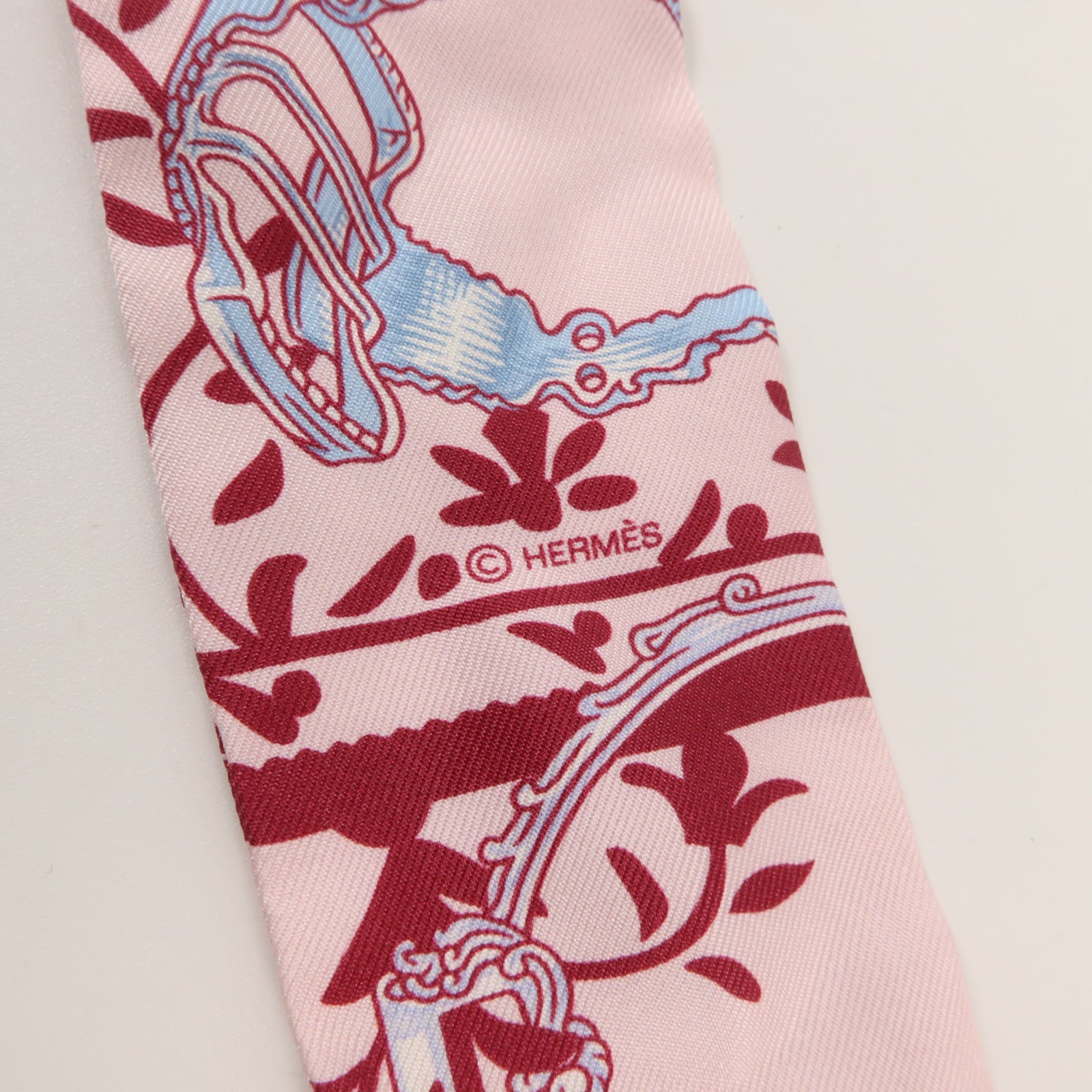 HERMES 絲質Twilly絲巾