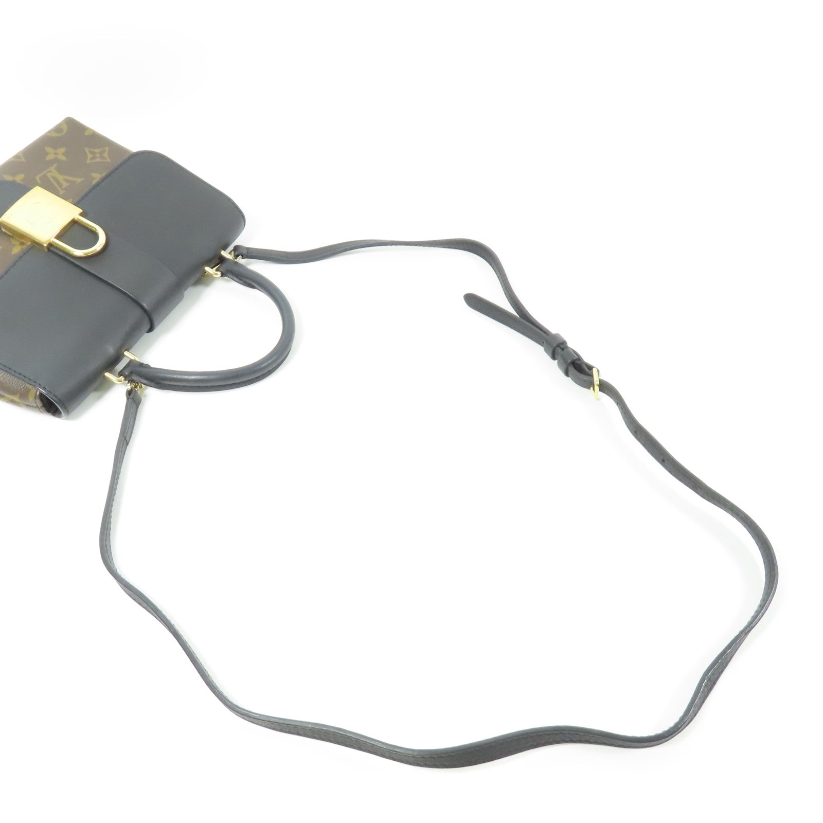 LOUIS VUITTON Monogram Locky BB金扣手挽肩背兩用袋