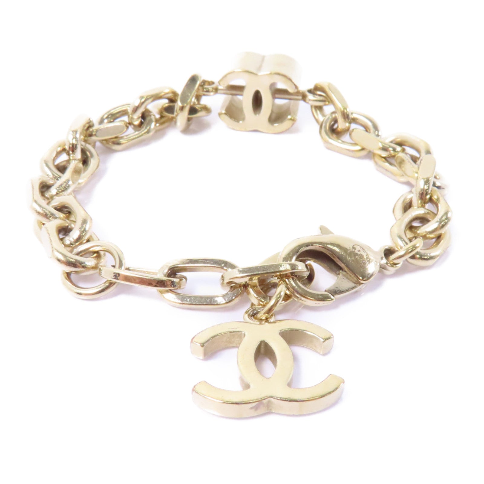 CHANEL 金屬Bracelet手鏈金色