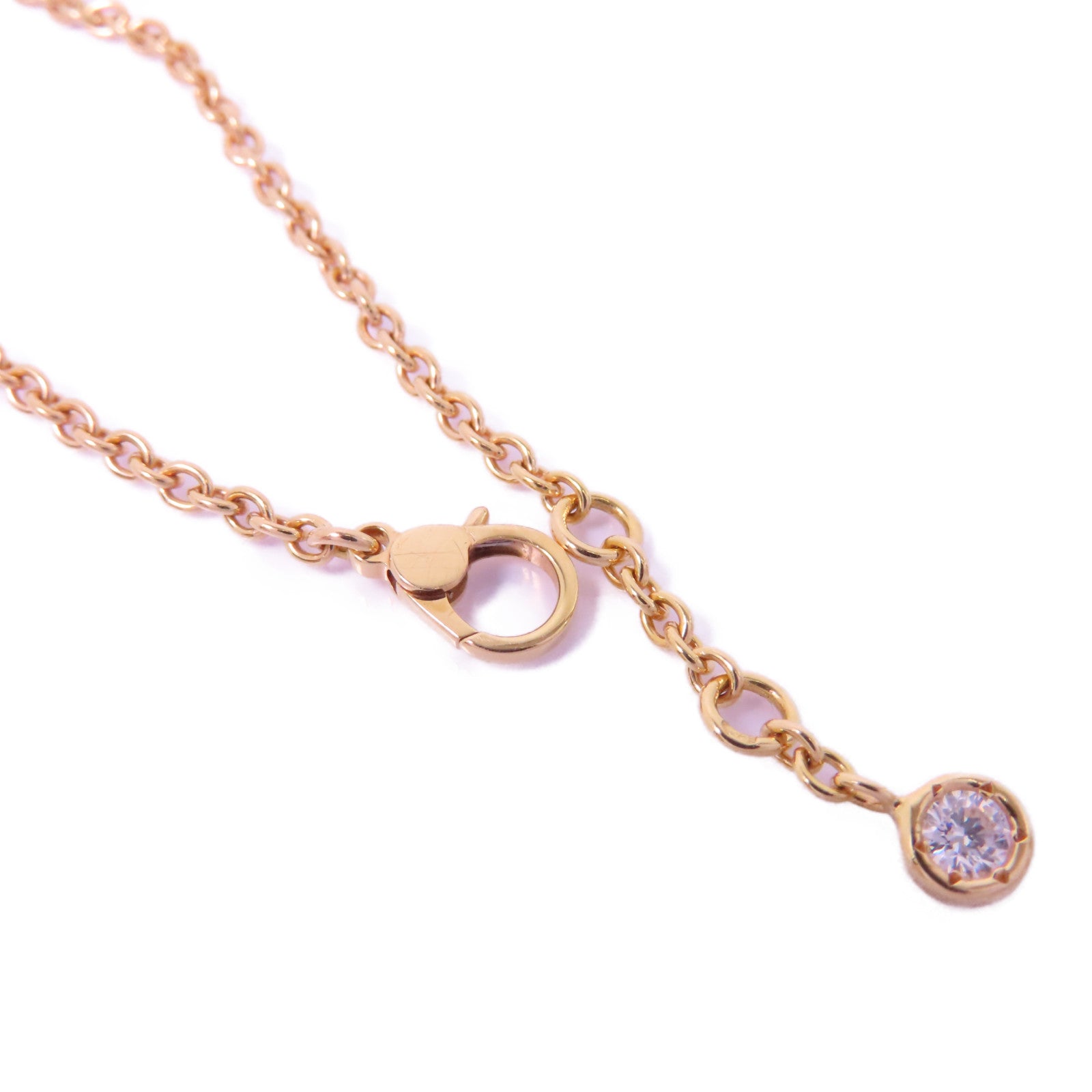 HERMES 18K玫瑰金Finesse Bracelet鑽石手鏈
