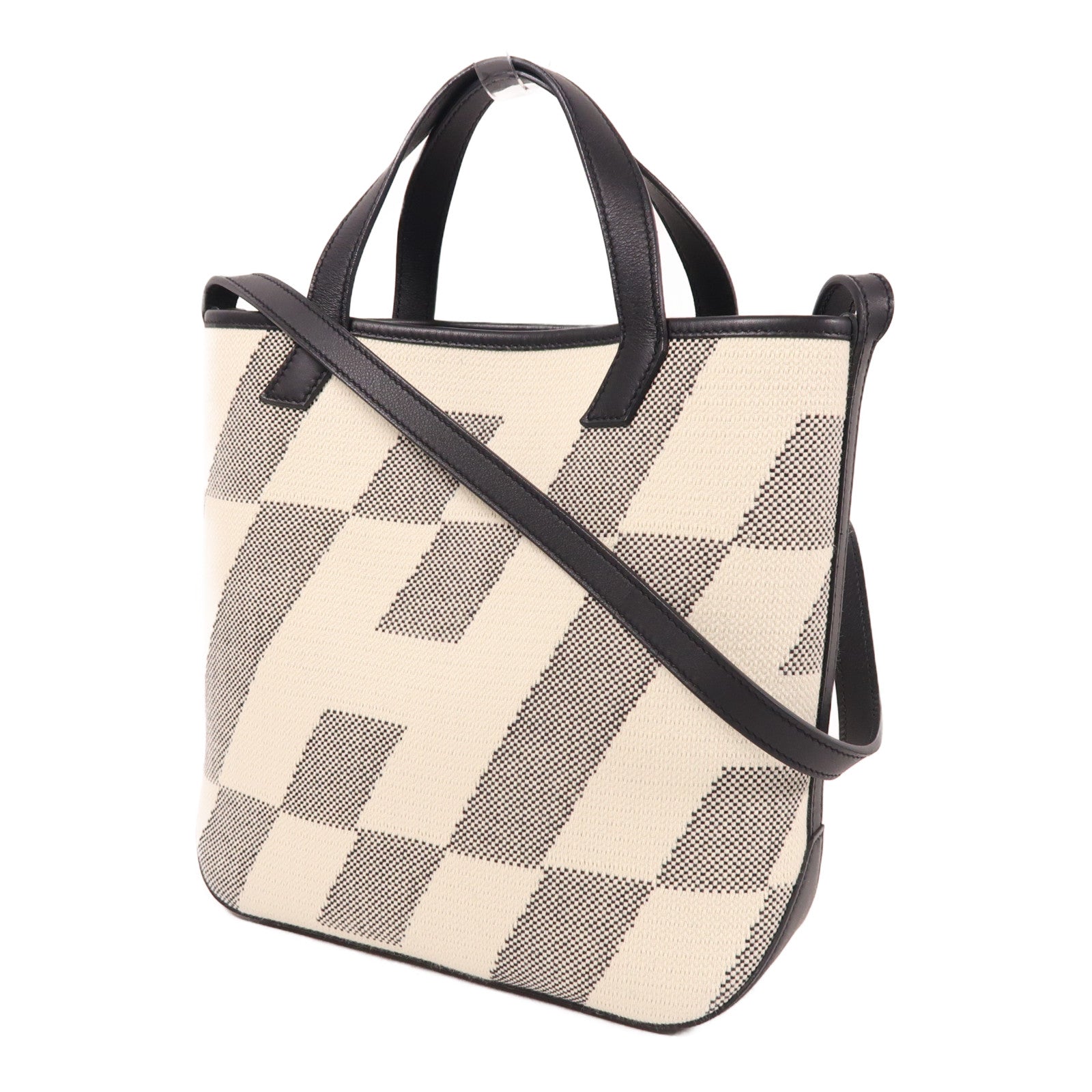 HERMES 【激減優惠】帆布Cabas 27手挽肩背兩用袋
