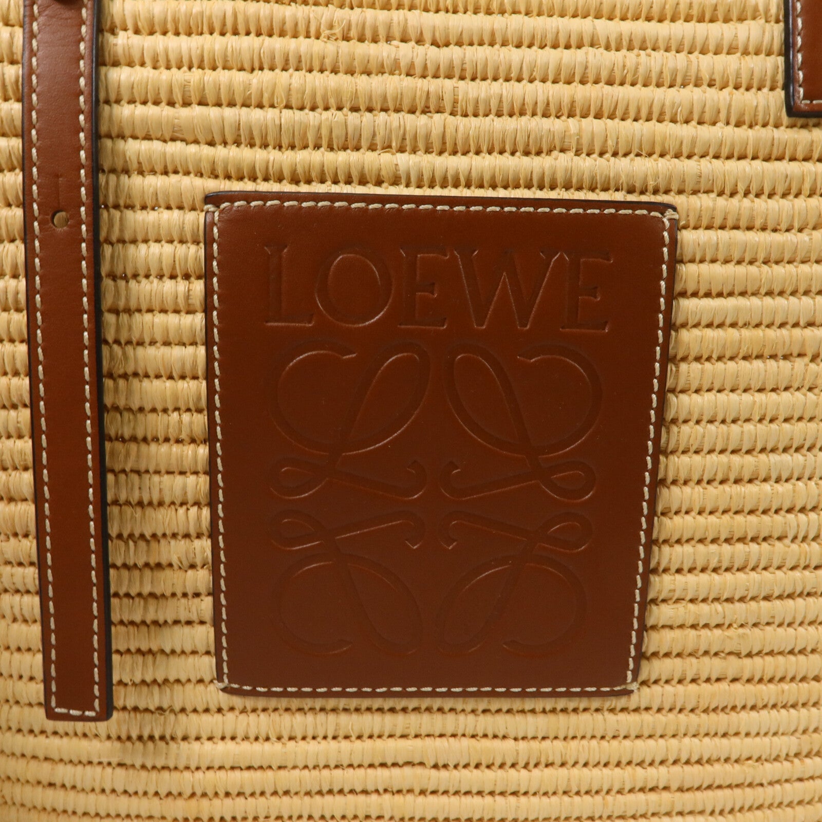 LOEWE Raffia Small Square Basket手挽袋