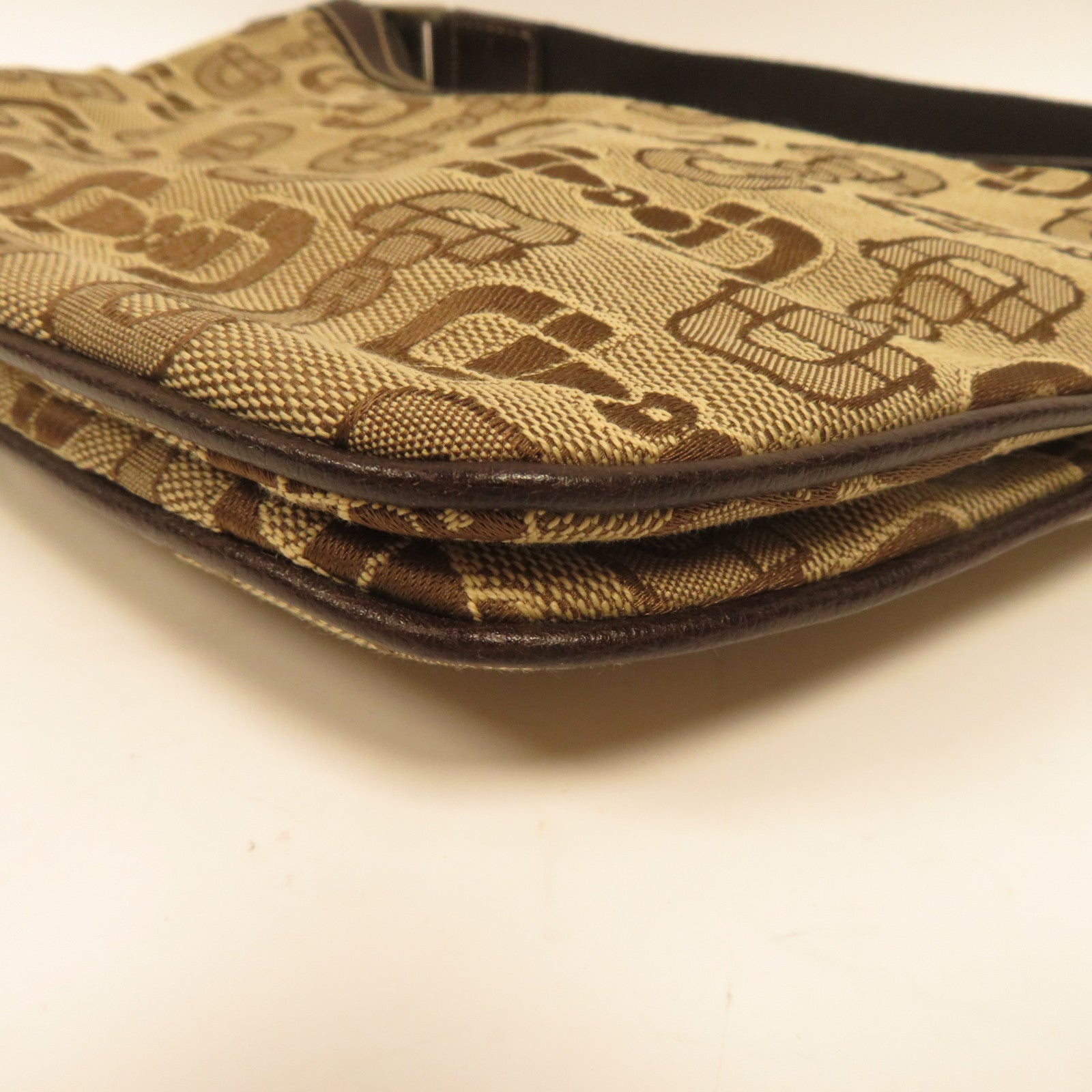 GUCCI 【激減優惠】帆布Handbag銀扣手挽袋米色