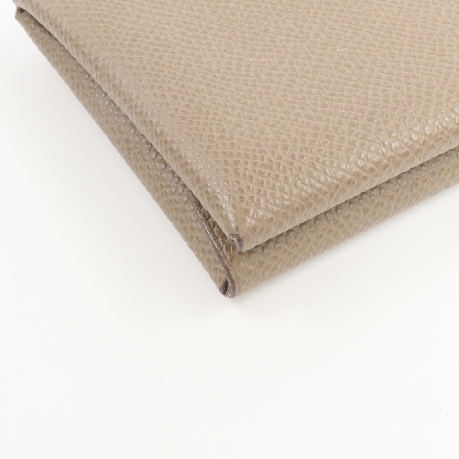 HERMES Epsom皮革Calvi Duo卡片套Etoupe