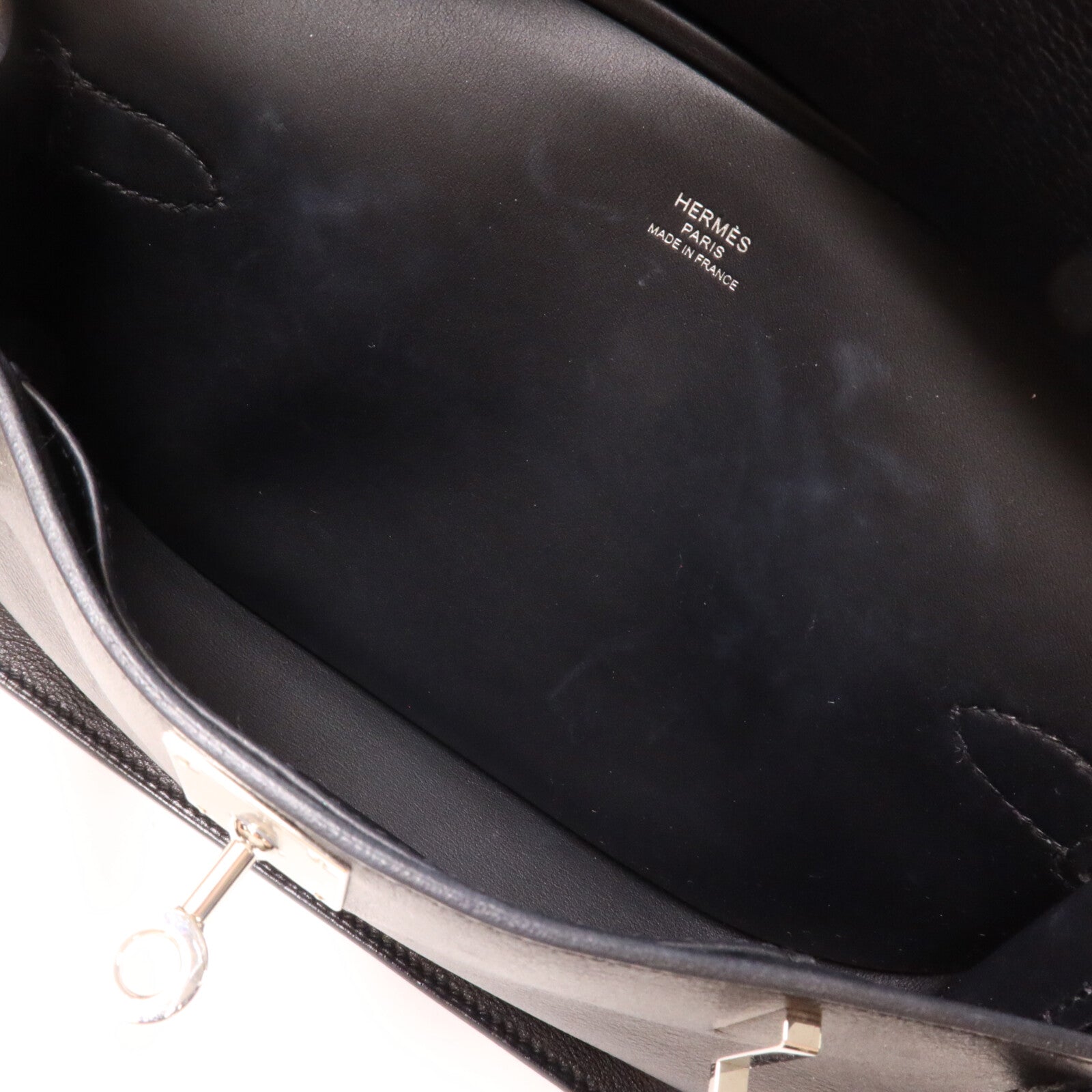 HERMES Evercolor皮革Jypsiere Mini肩背袋Noir