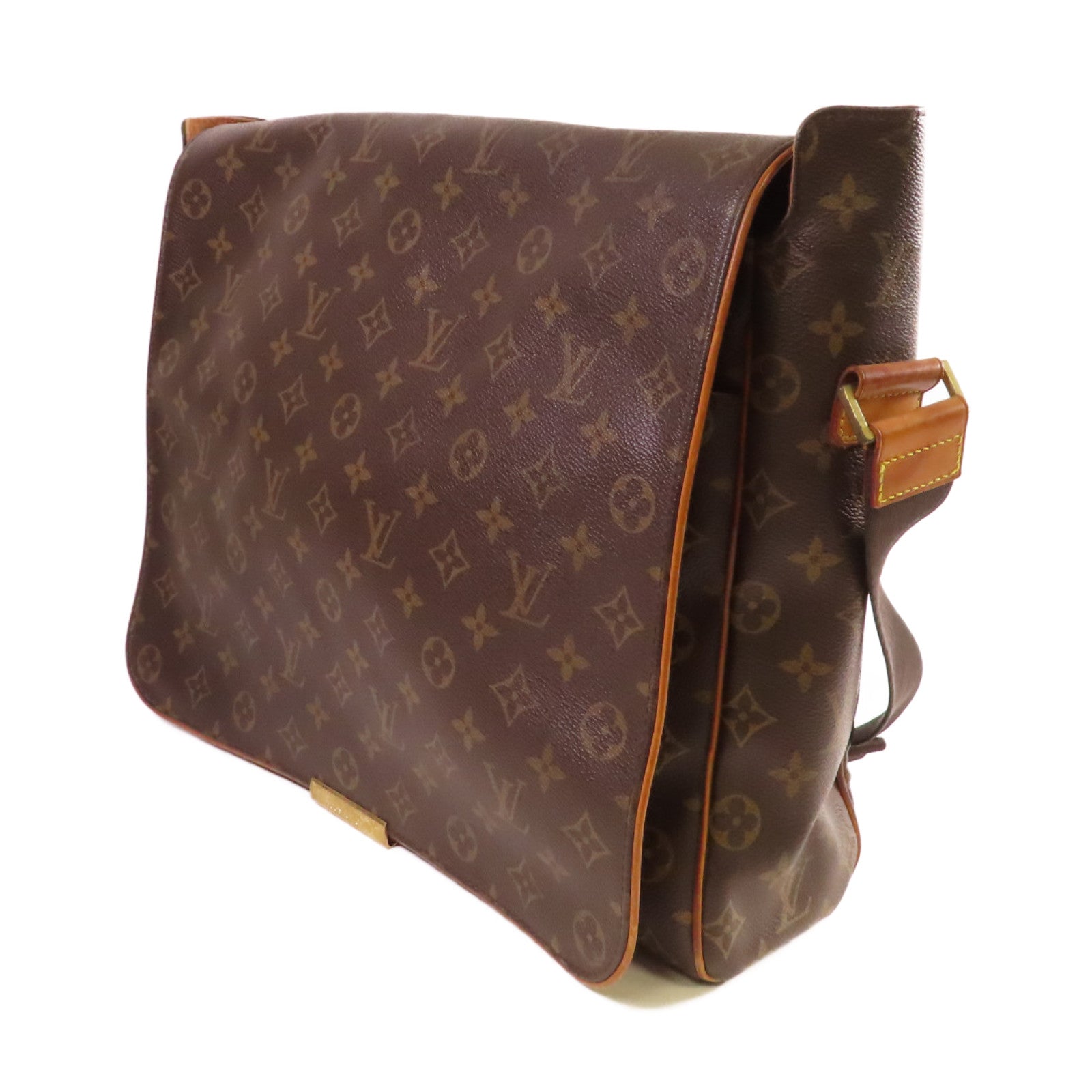 LOUIS VUITTON 【激減優惠】Monogram Abbesses Messenger Bag金扣肩背袋啡色