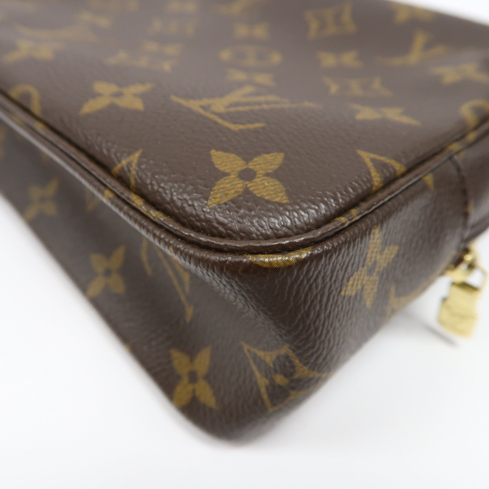 LOUIS VUITTON 【激減優惠】Monogram Trousse Toilette 23金扣手拿包啡色