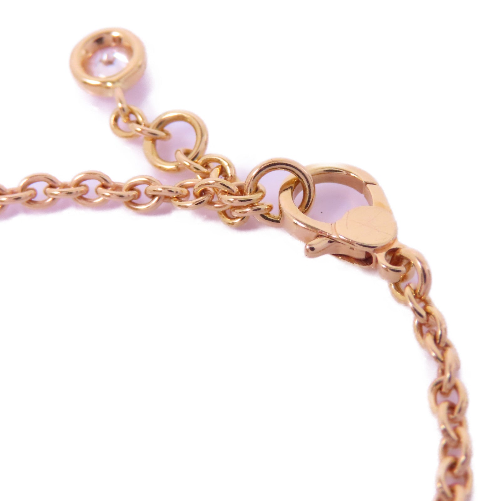 HERMES 18K玫瑰金Finesse Bracelet鑽石手鏈