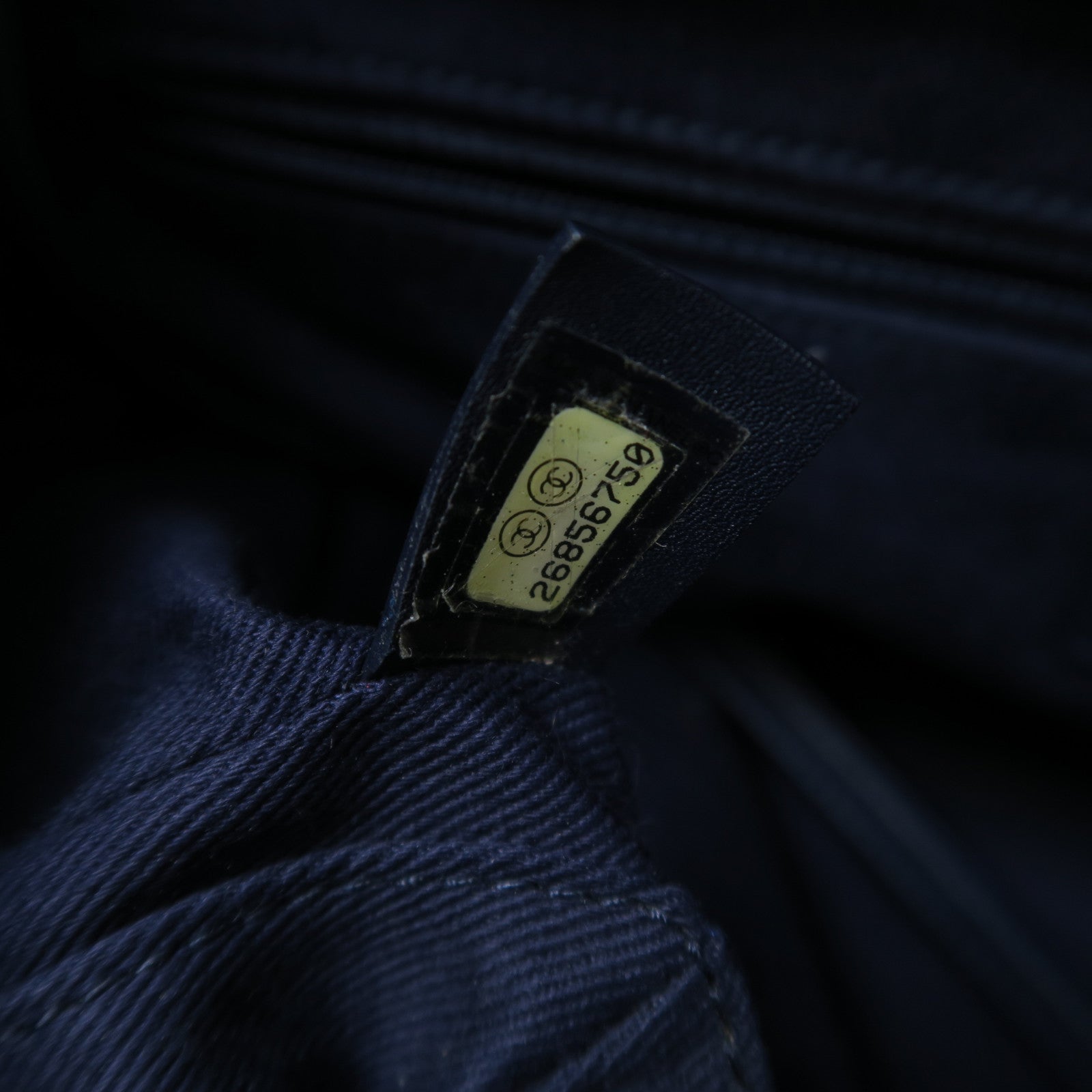 CHANEL 【激減優惠】菱格牛皮皮革Shoulder Tote金扣手挽肩背兩用袋藍色