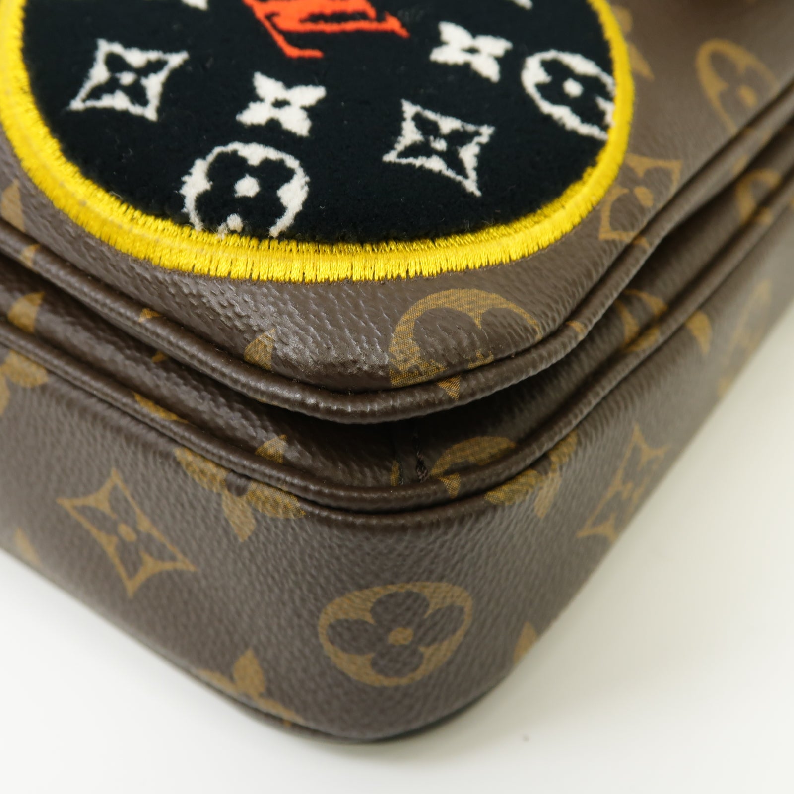 LOUIS VUITTON Monogram Pochette Metis金扣手挽肩背兩用袋啡色
