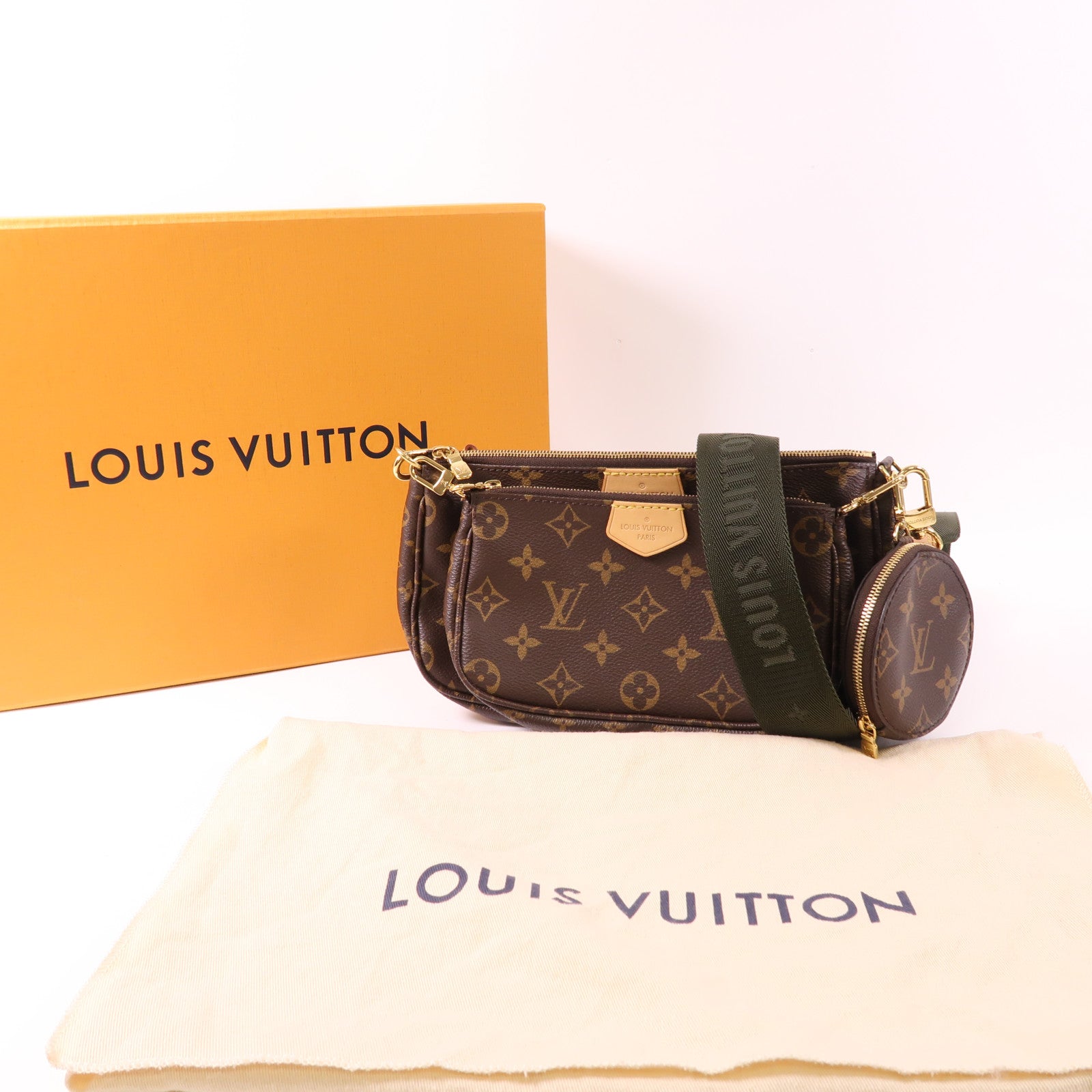 LOUIS VUITTON Monogram Multi Pochette Accessoires金扣肩背袋