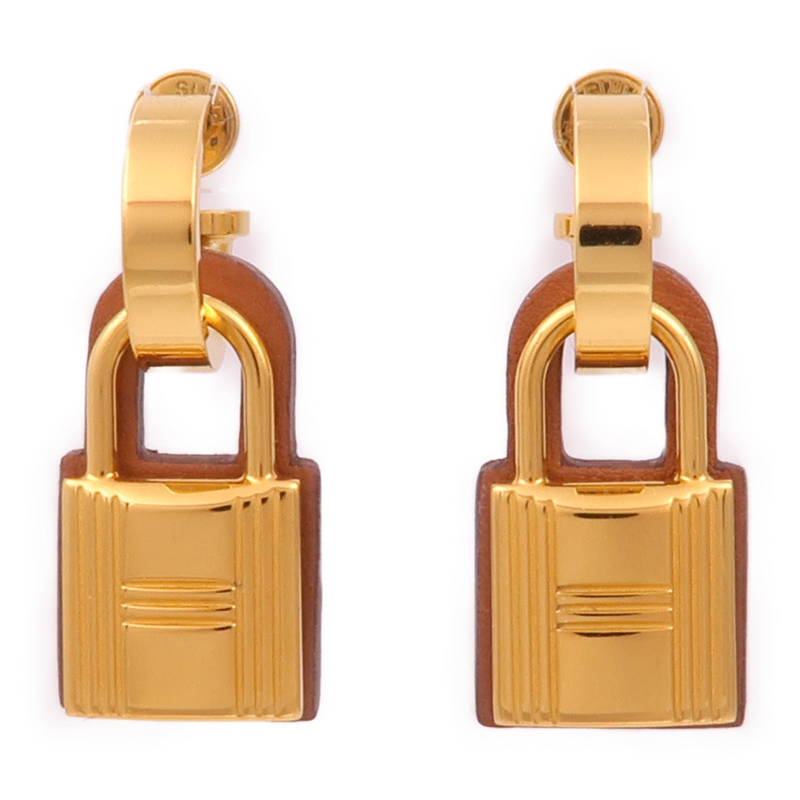 HERMES 金屬/Swift皮革O'Kelly Earrings耳環
