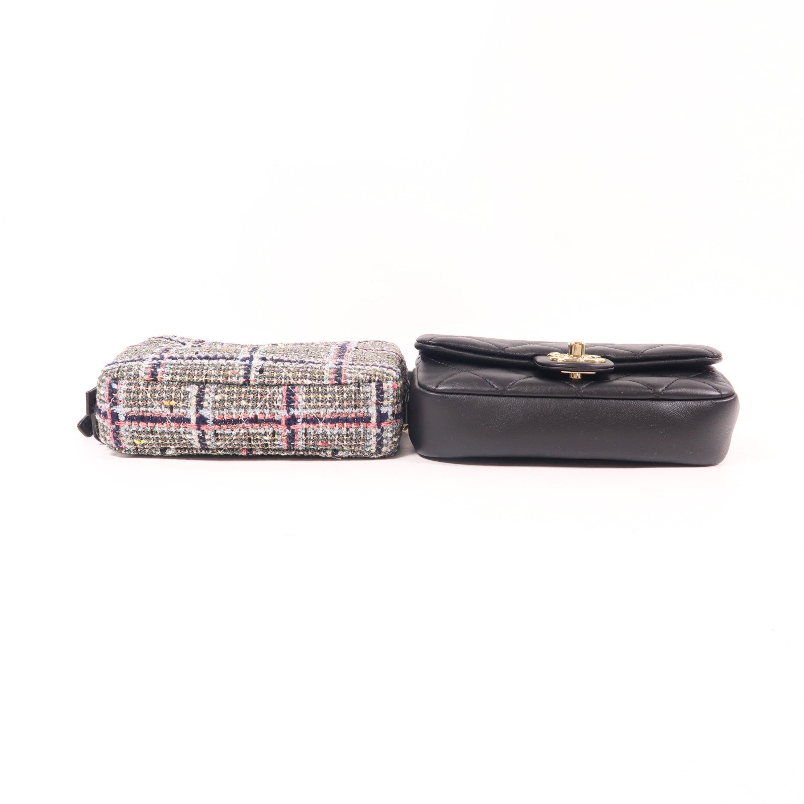 CHANEL 牛皮皮革Waist Bag金扣腰包