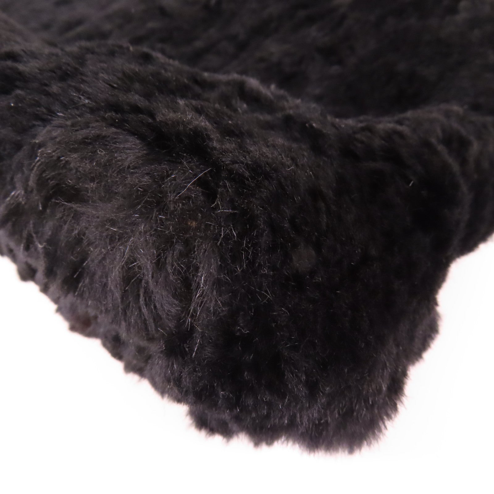 CHANEL 兔毛Shoulder Bag鏈帶肩背袋