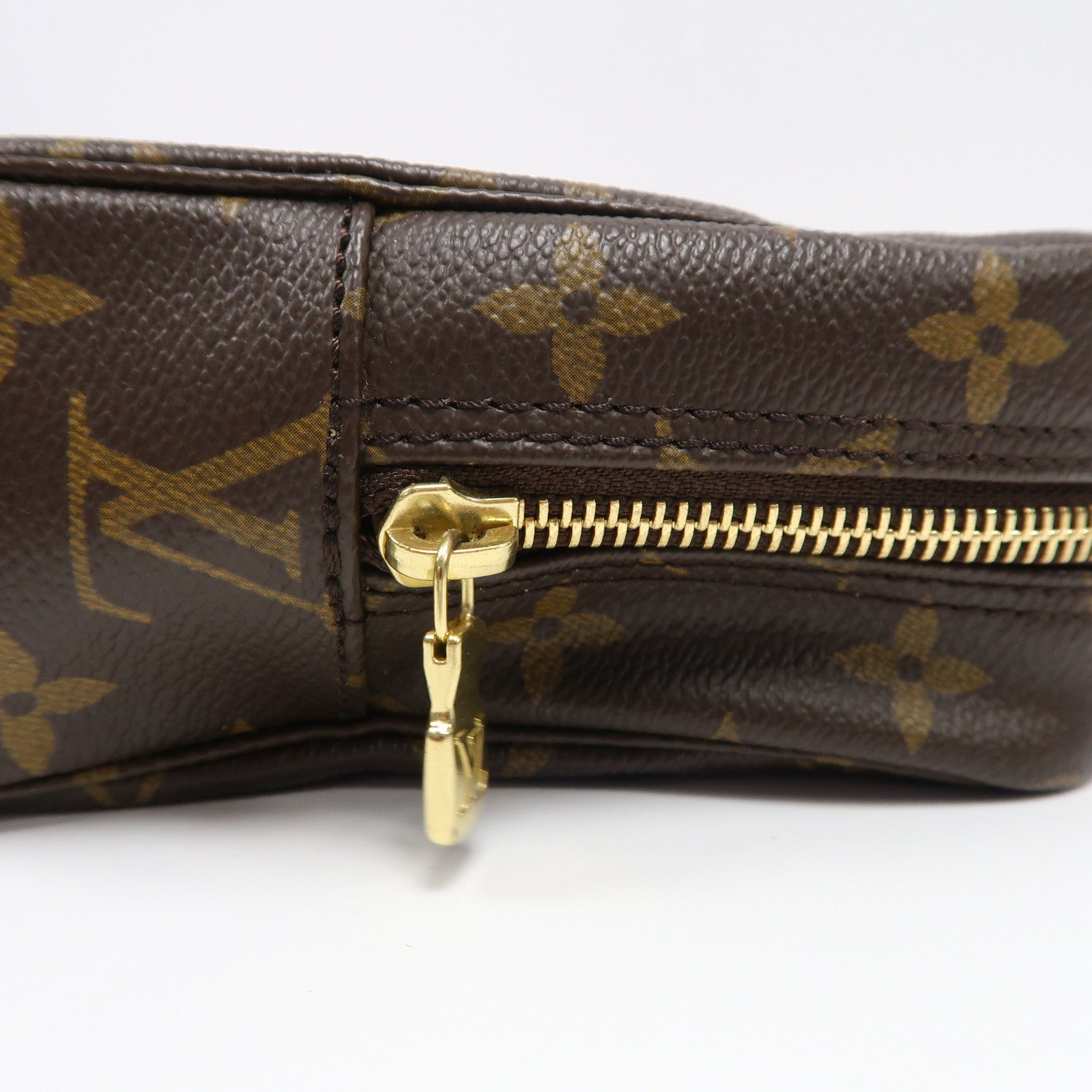 LOUIS VUITTON 【激減優惠】Monogram Trousse Toilette 23金扣手拿包啡色