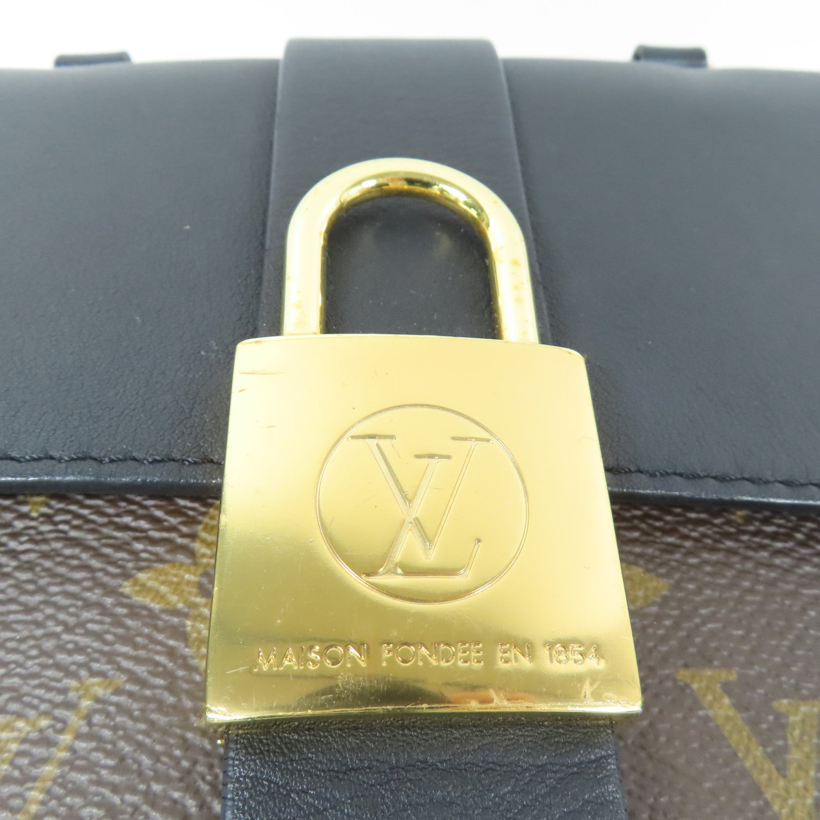 LOUIS VUITTON Monogram Locky BB金扣手挽肩背兩用袋