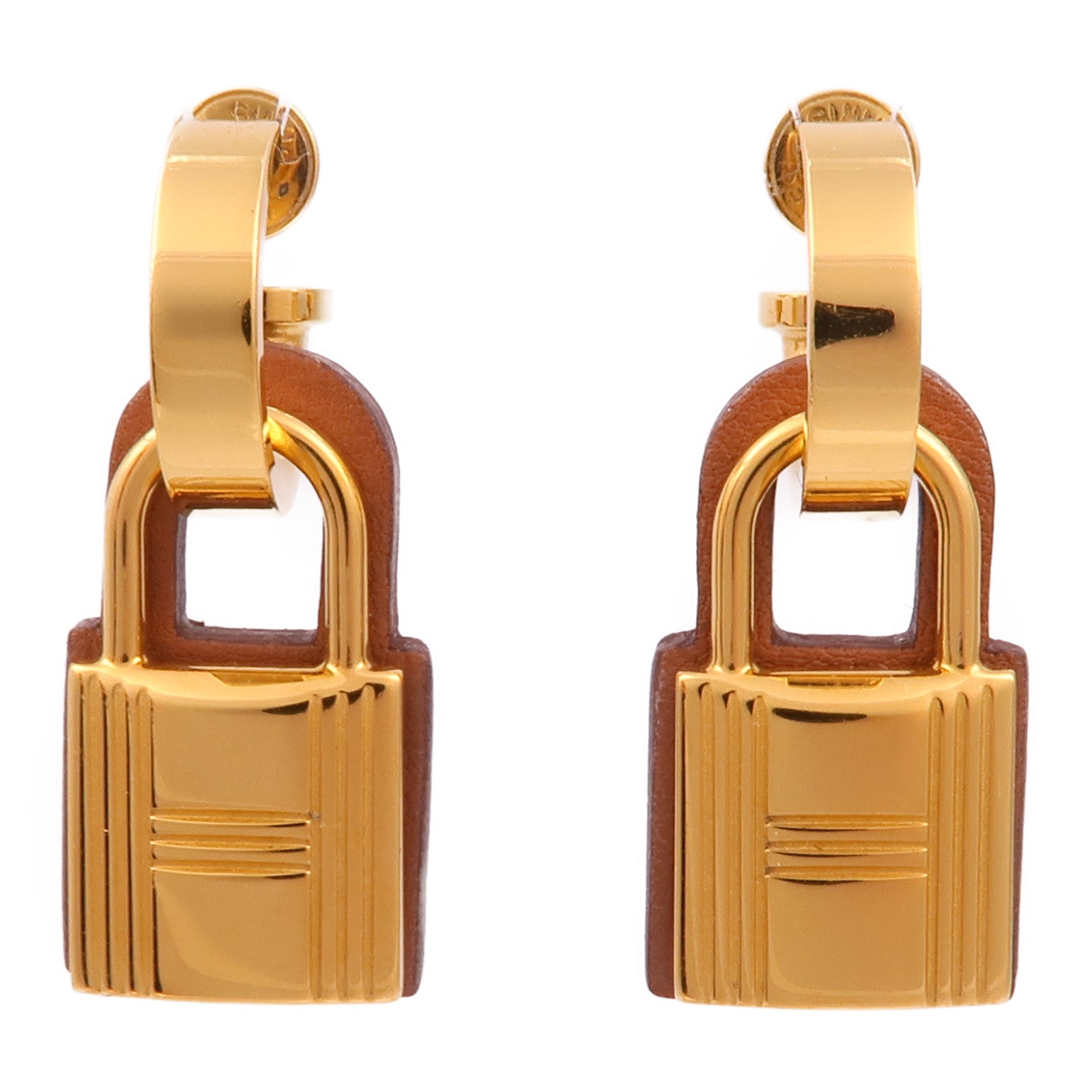 HERMES 金屬/Swift皮革O'Kelly Earrings耳環