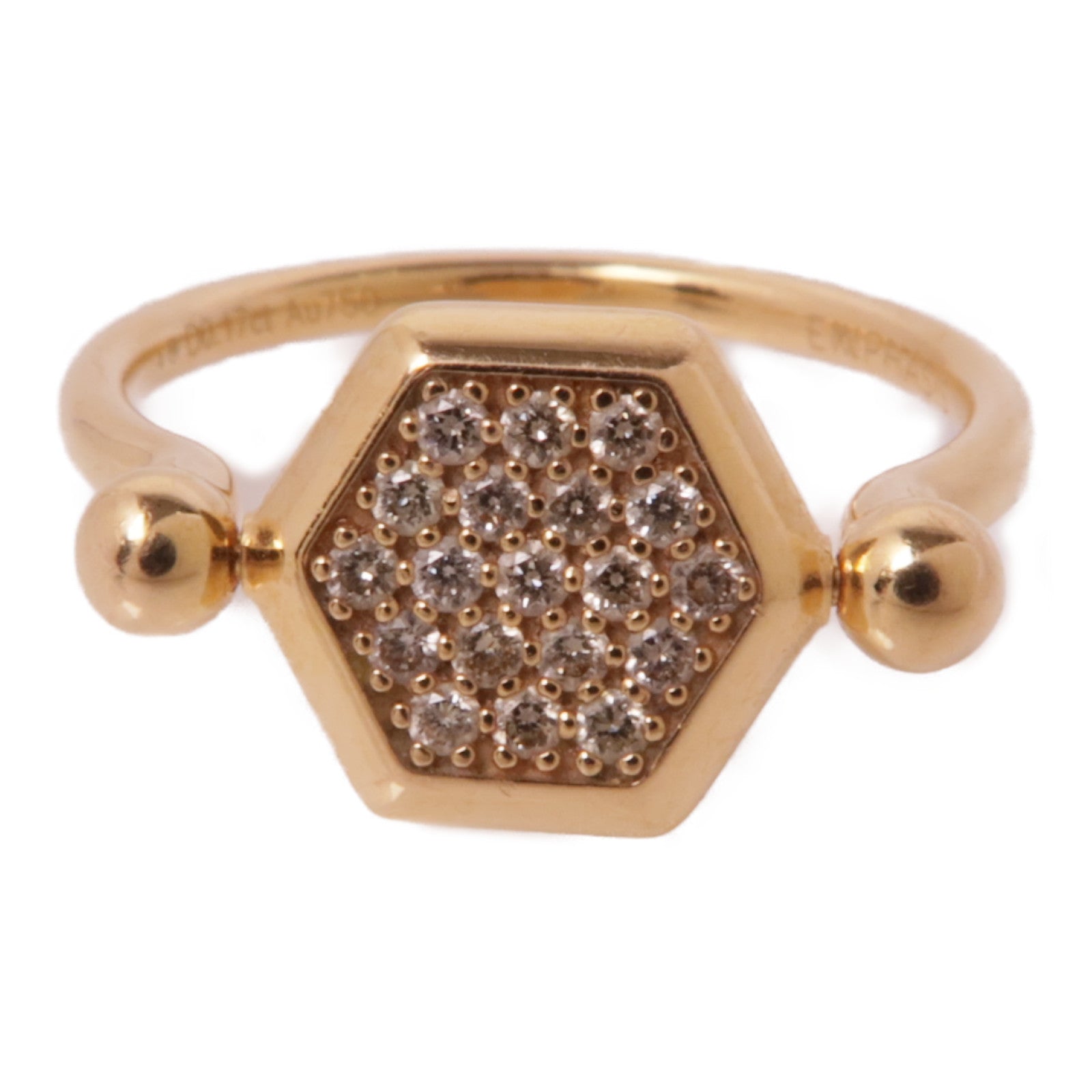 JEWELRY 【激減優惠】18K玫瑰金Diamond Ring鑽石戒指US#5