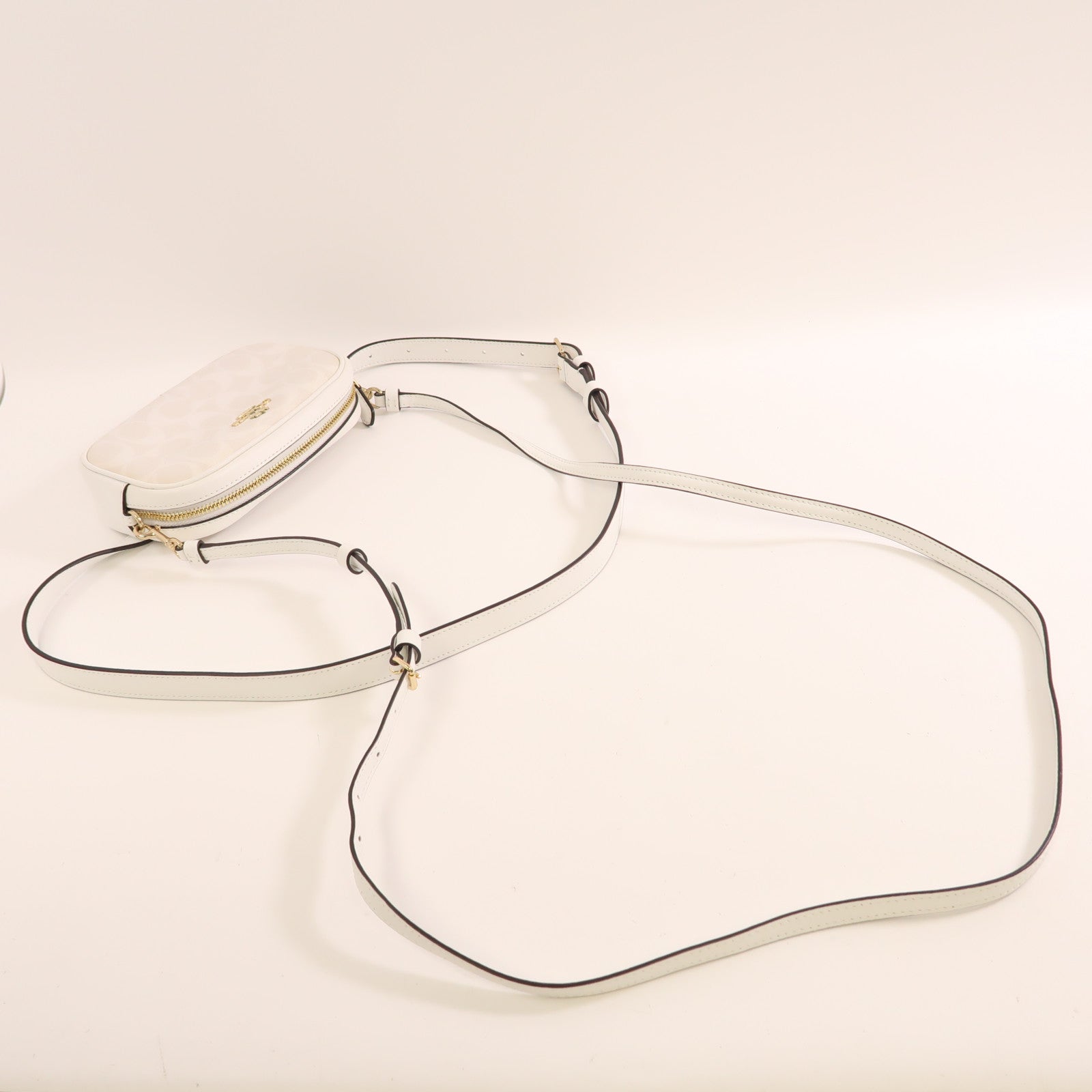 COACH 牛皮皮革2 Way Belt Bag銀扣腰包肩背兩用袋