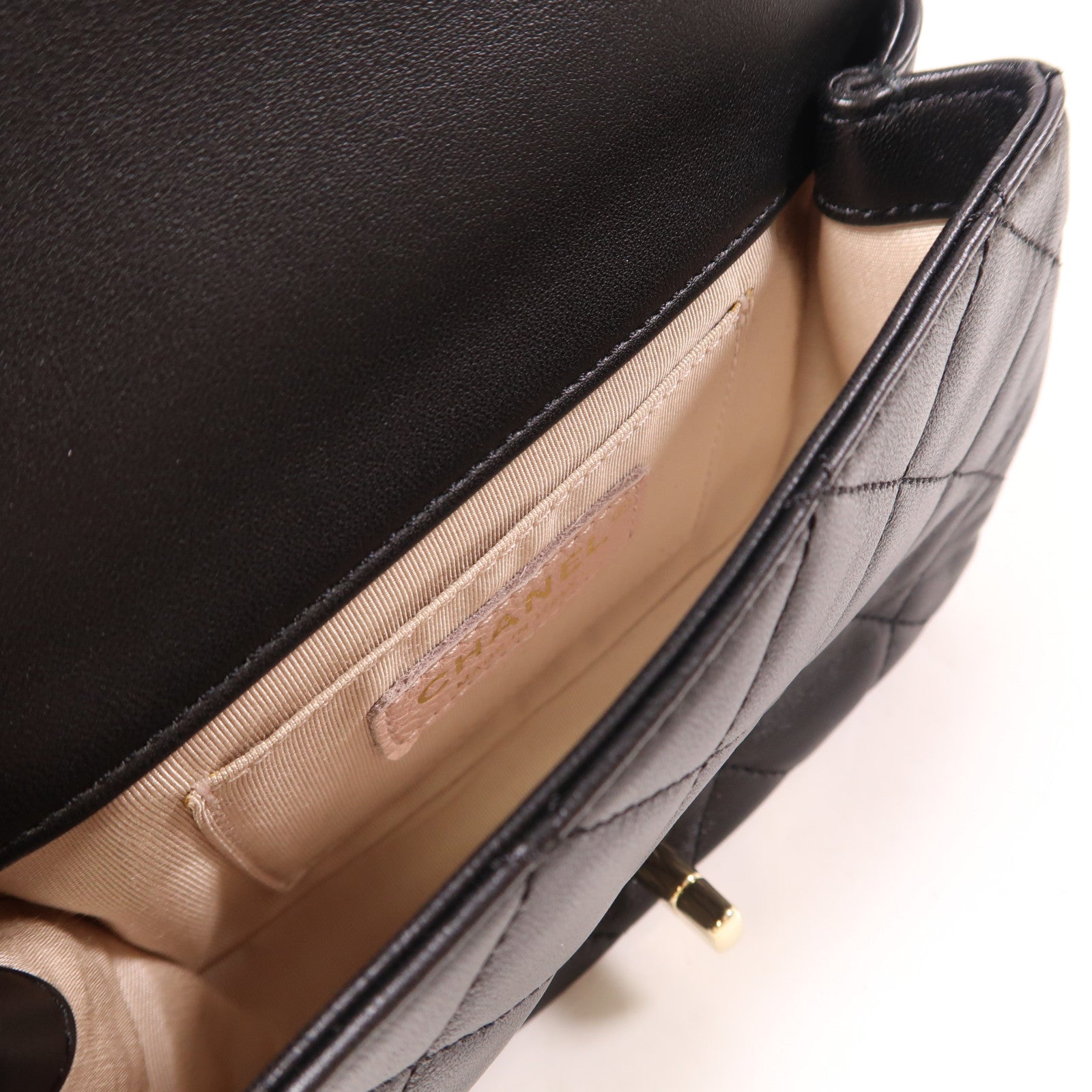 CHANEL 牛皮皮革Waist Bag金扣腰包