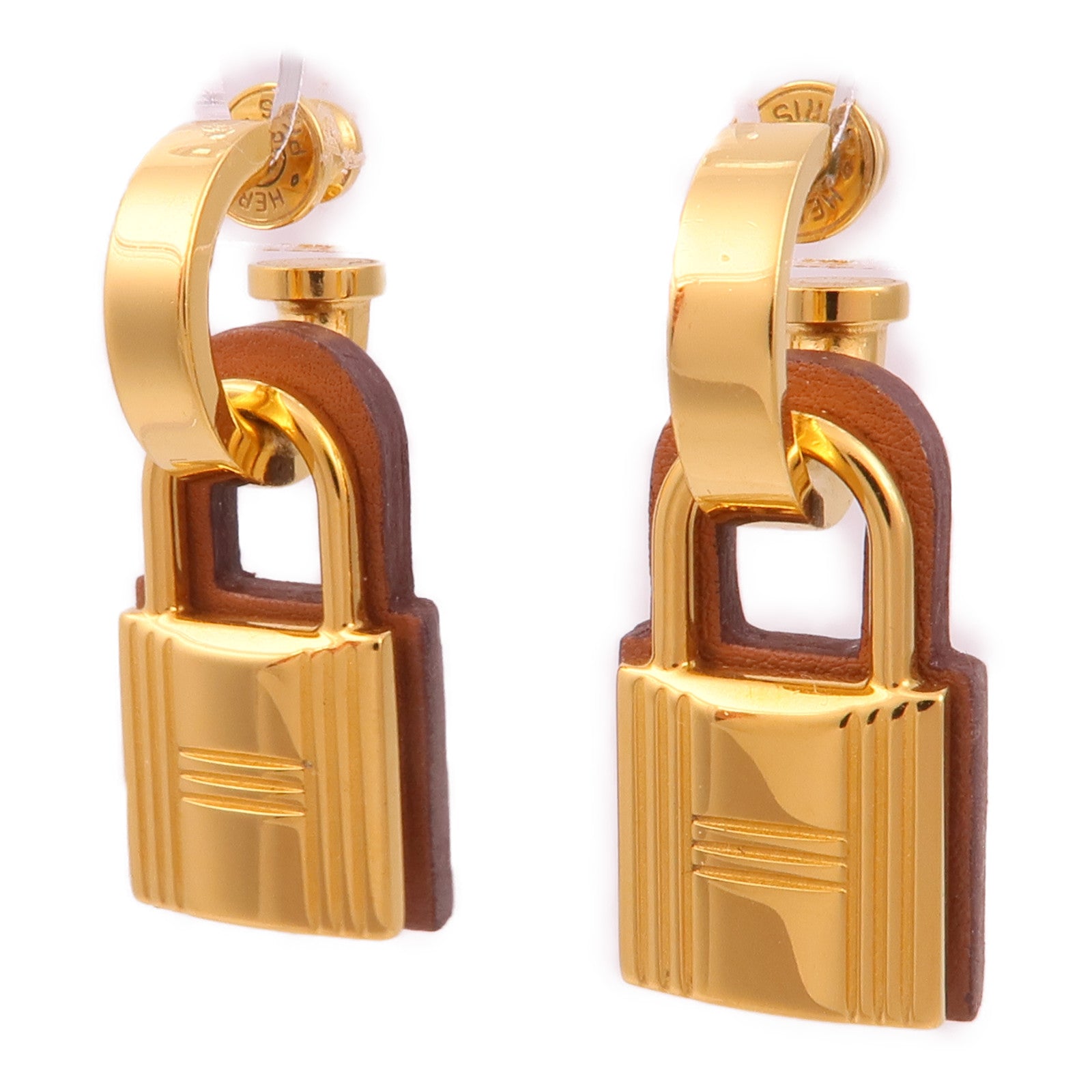 HERMES 金屬/Swift皮革O'Kelly Earrings耳環