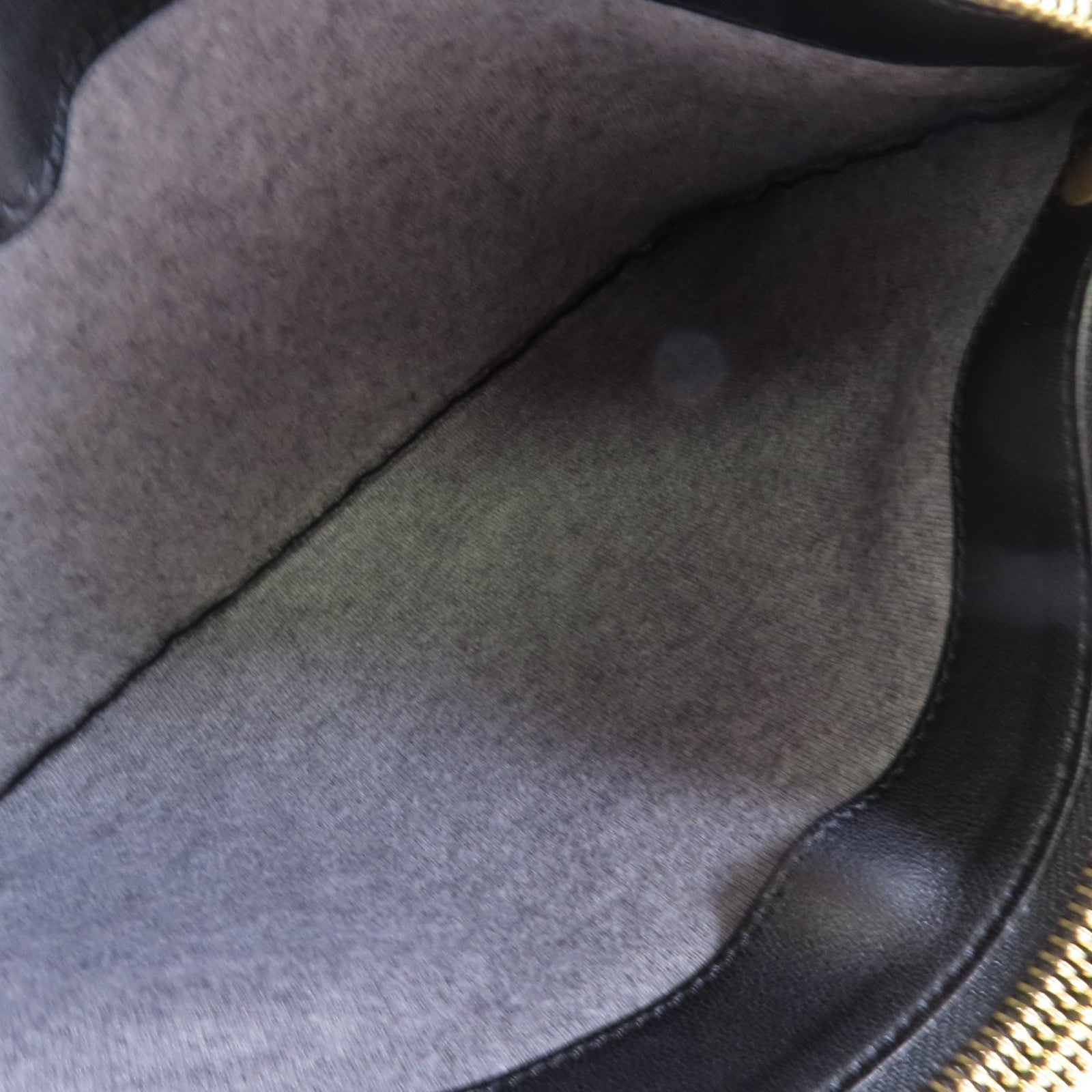 CELINE GHW Trio Shoulder Bag Crossbody Lambskin Leather