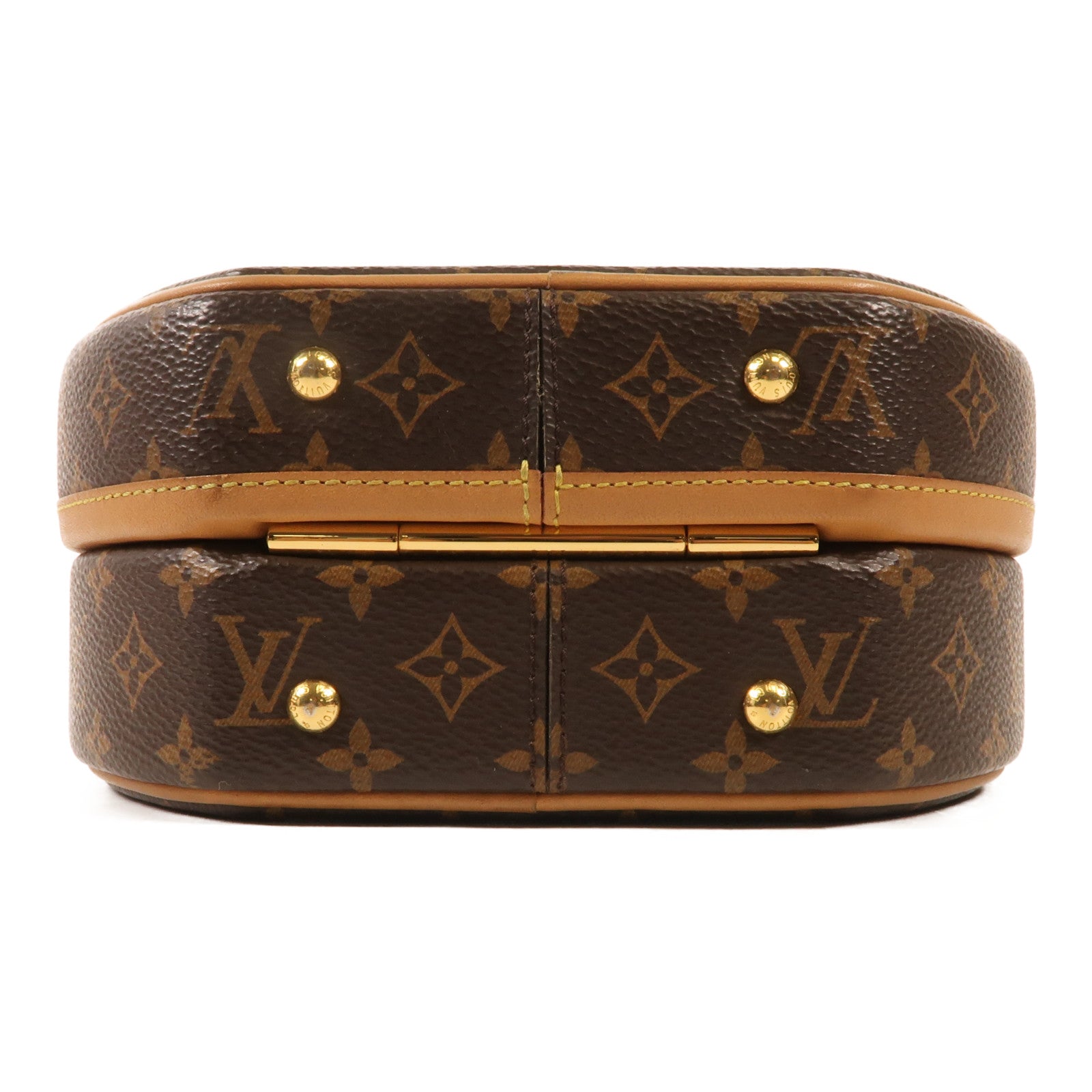 LOUIS VUITTON Monogram Petite Boite Chapeau金扣手挽肩背兩用袋