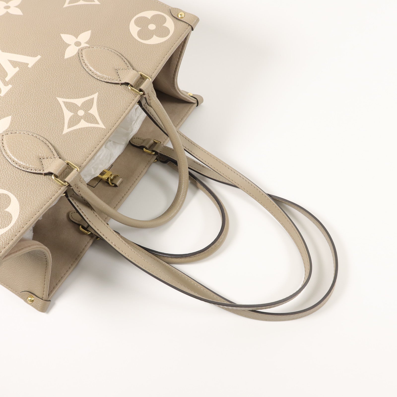 LOUIS VUITTON Monogram Empreinte On The Go PM手挽肩背兩用袋
