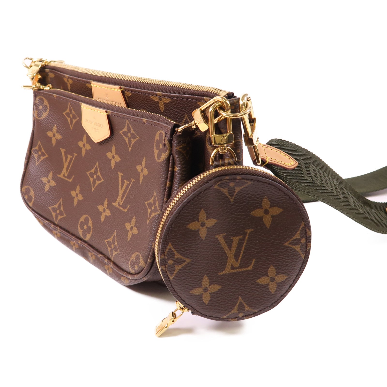 LOUIS VUITTON Monogram Multi Pochette Accessoires金扣肩背袋
