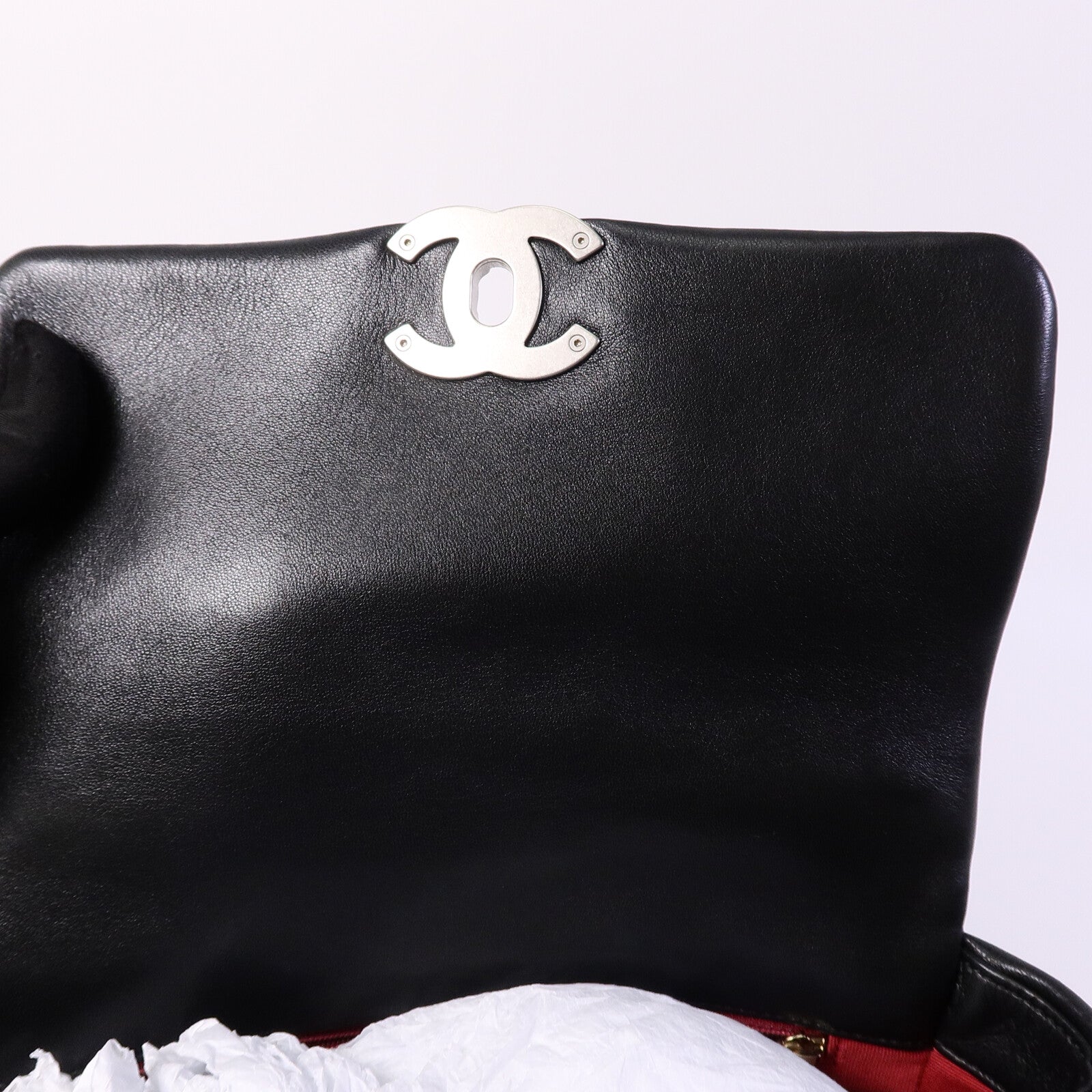 CHANEL 羊皮皮革Chanel 19 Small鏈帶手挽肩背兩用袋