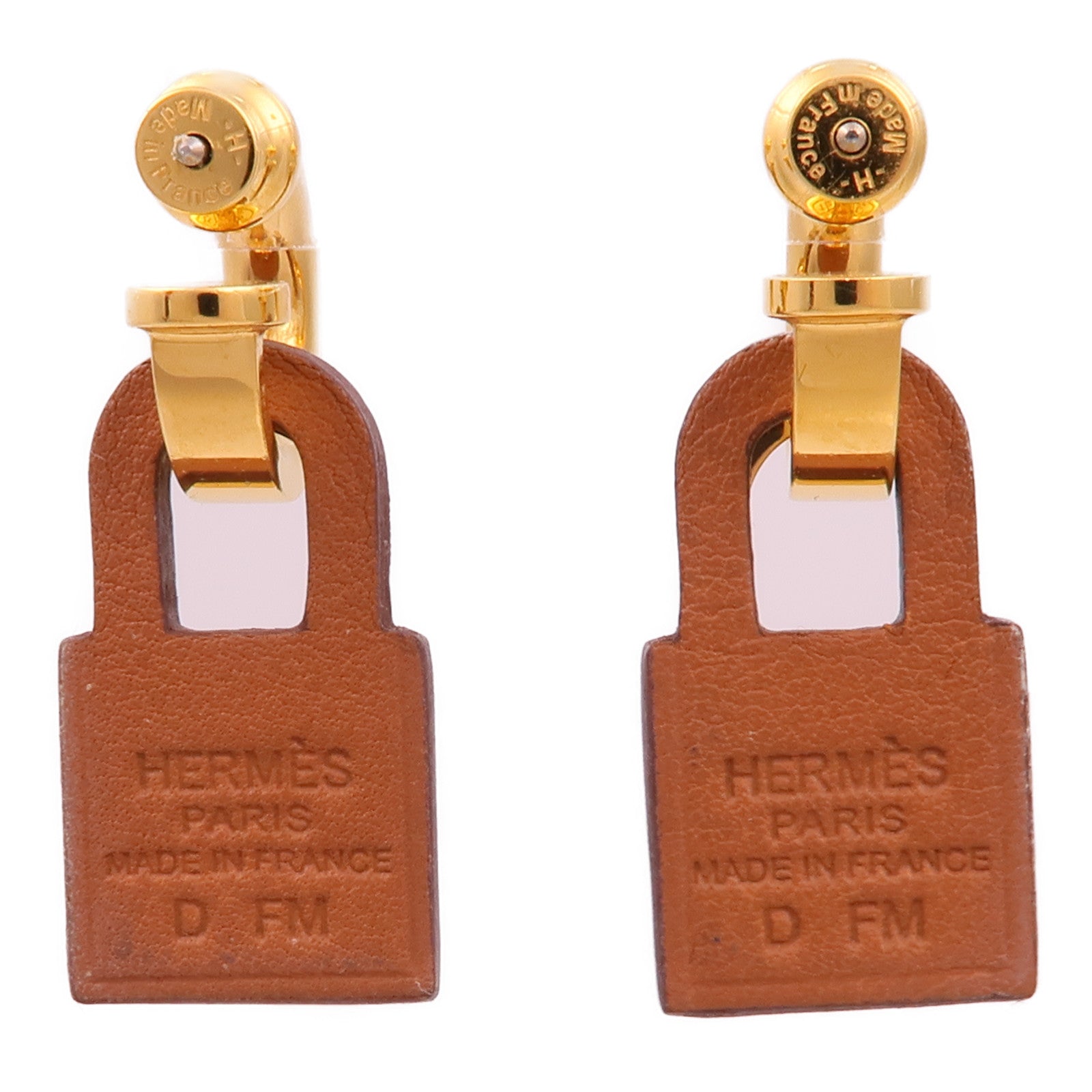 HERMES 金屬/Swift皮革O'Kelly Earrings耳環