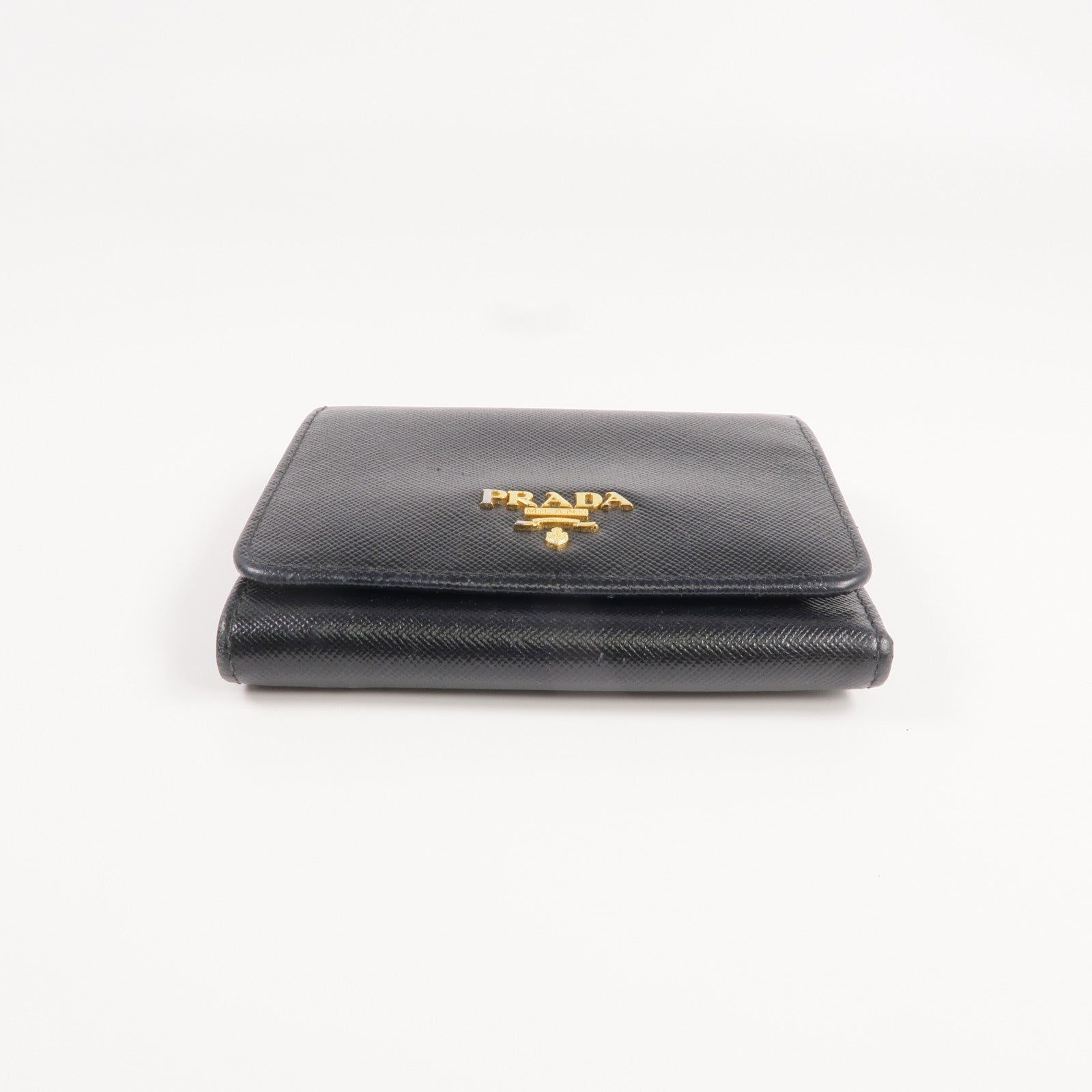 PRADA 牛皮皮革Wallet金扣錢包