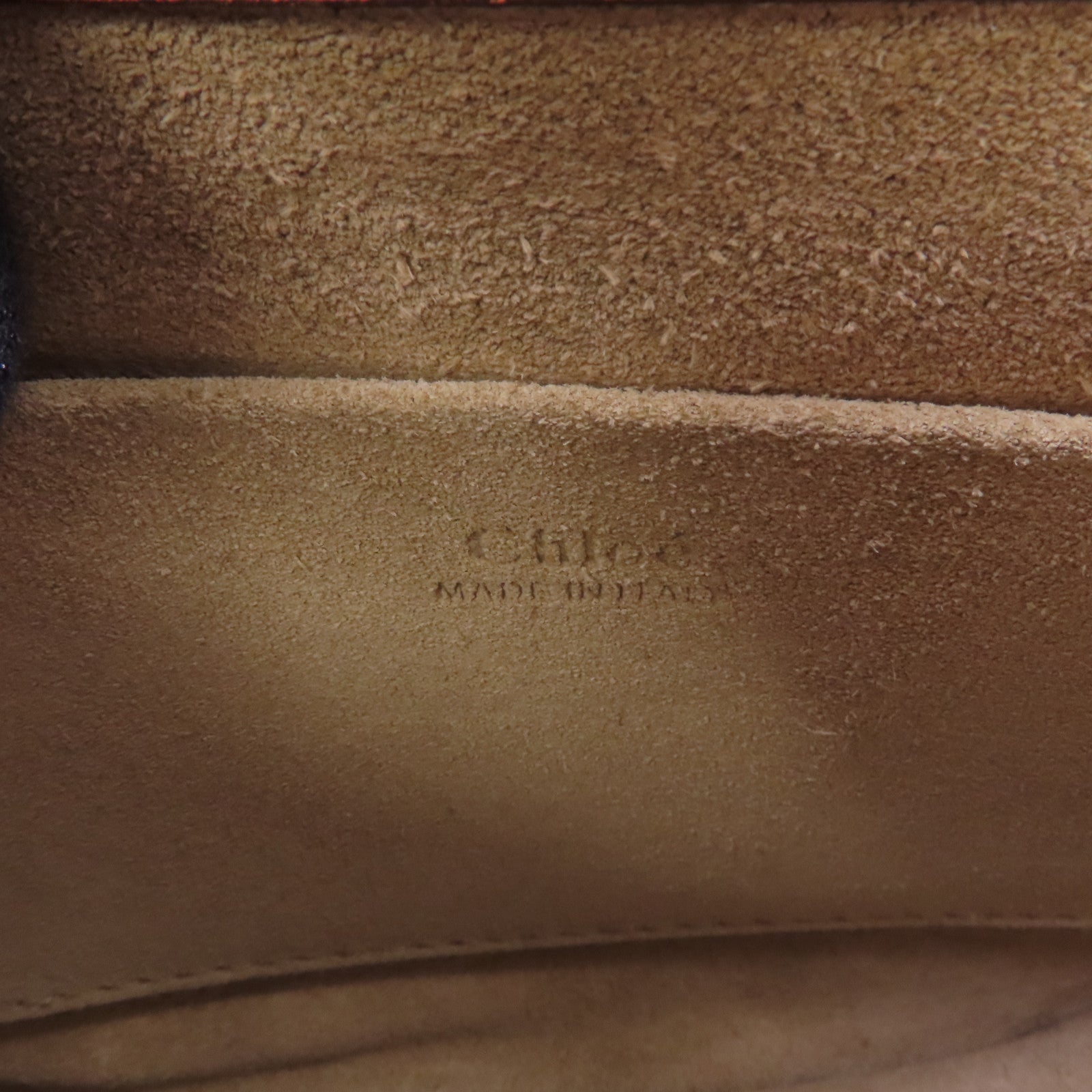 Chloe 【激減優惠】牛皮皮革Shoulder Bag金扣手挽肩背兩用袋橙色