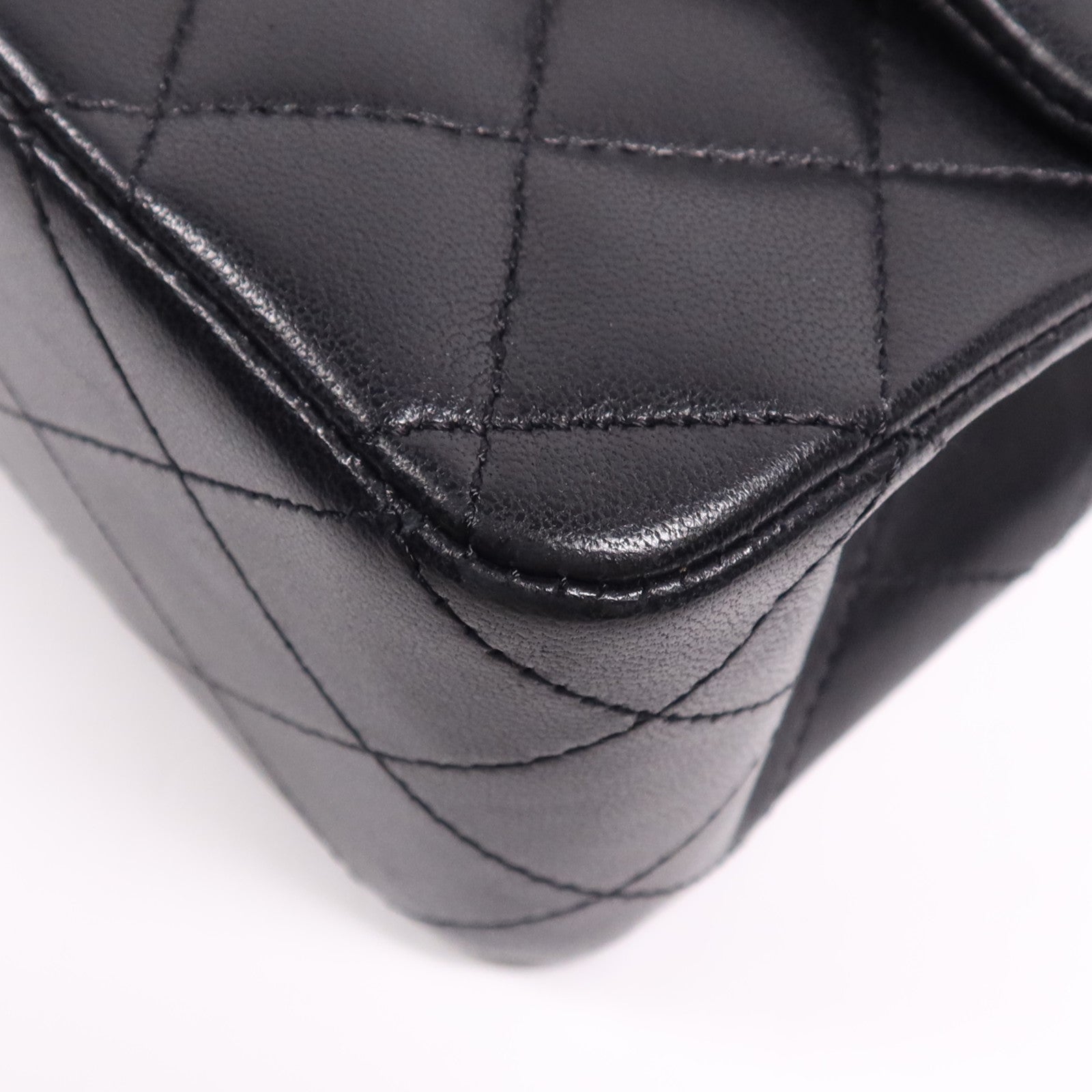 CHANEL 羊皮皮革Classic 25銀扣鏈帶肩背袋