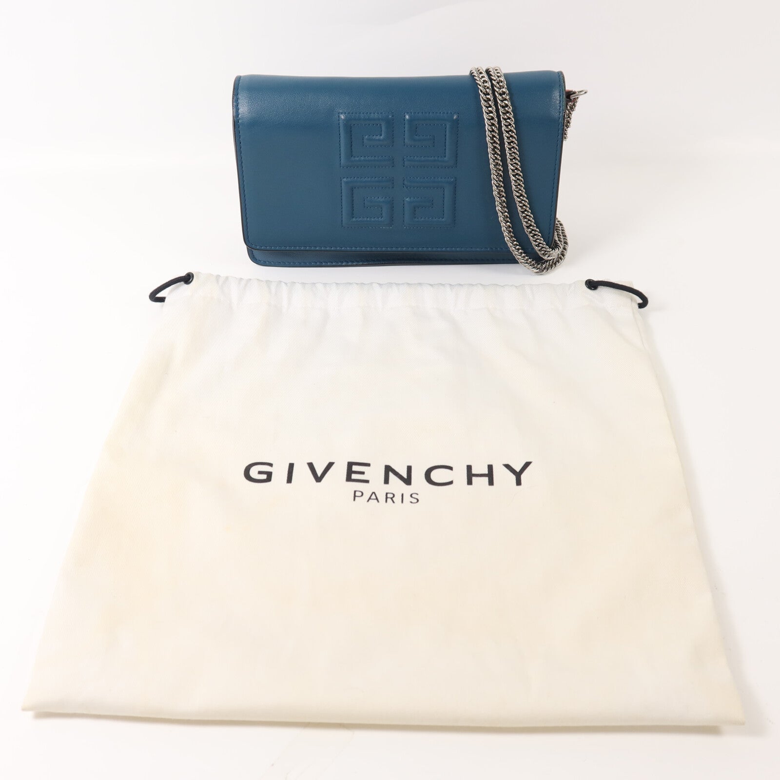 GIVENCHY 牛皮皮革Chain Shoulder鏈帶肩背袋