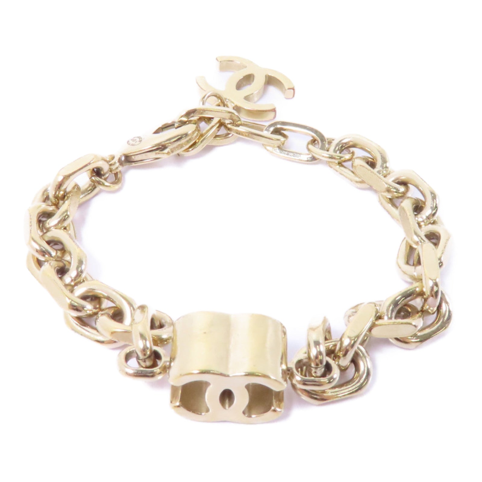 CHANEL 金屬Bracelet手鏈金色