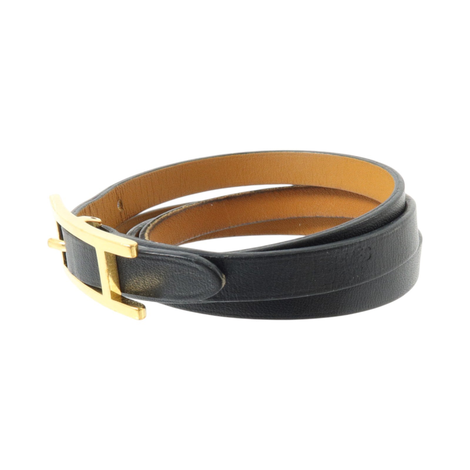 HERMES Swift皮革Behapi 4 Tours Bracelet金扣手鏈