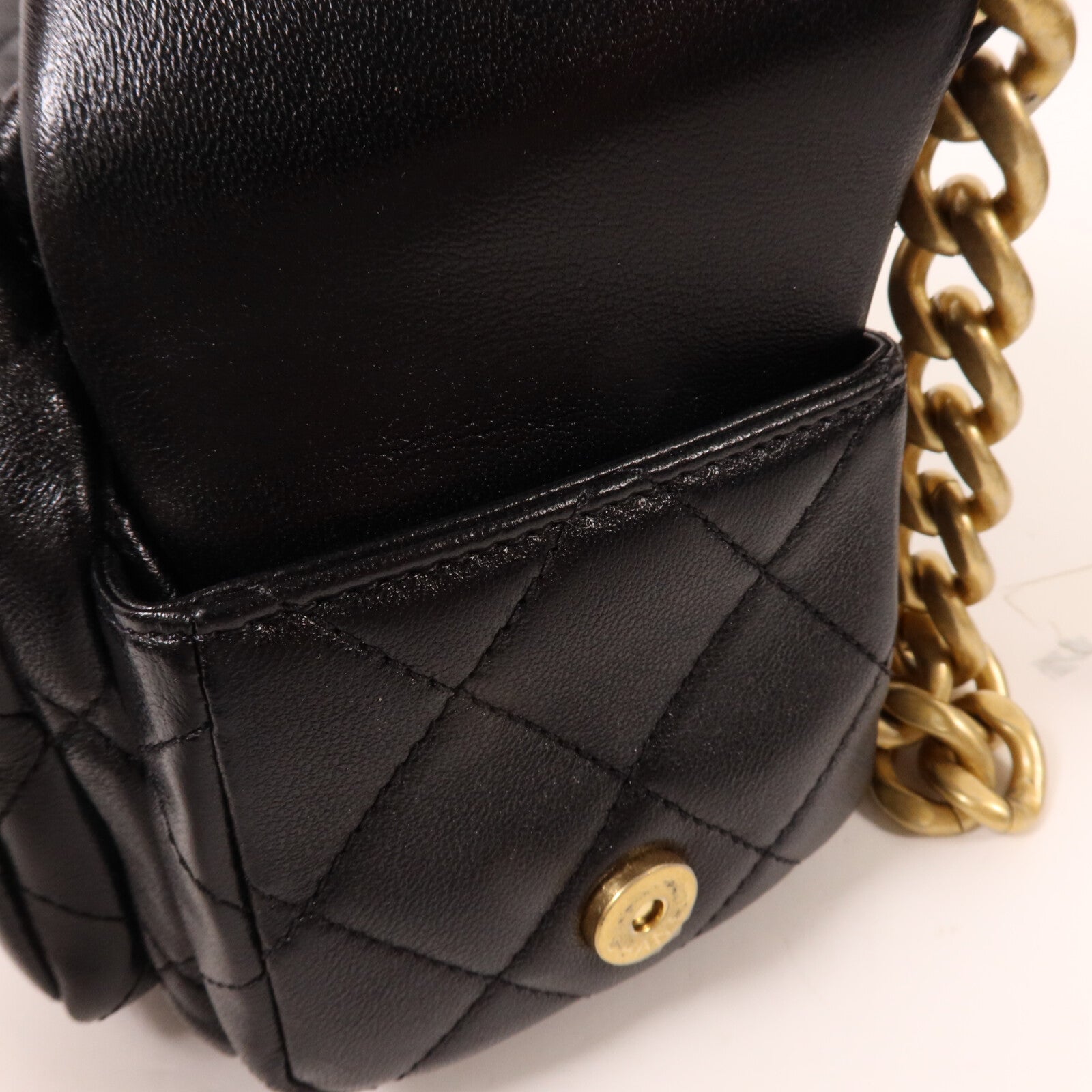 CHANEL 羊皮皮革25C Hobo Bag鏈帶肩背袋