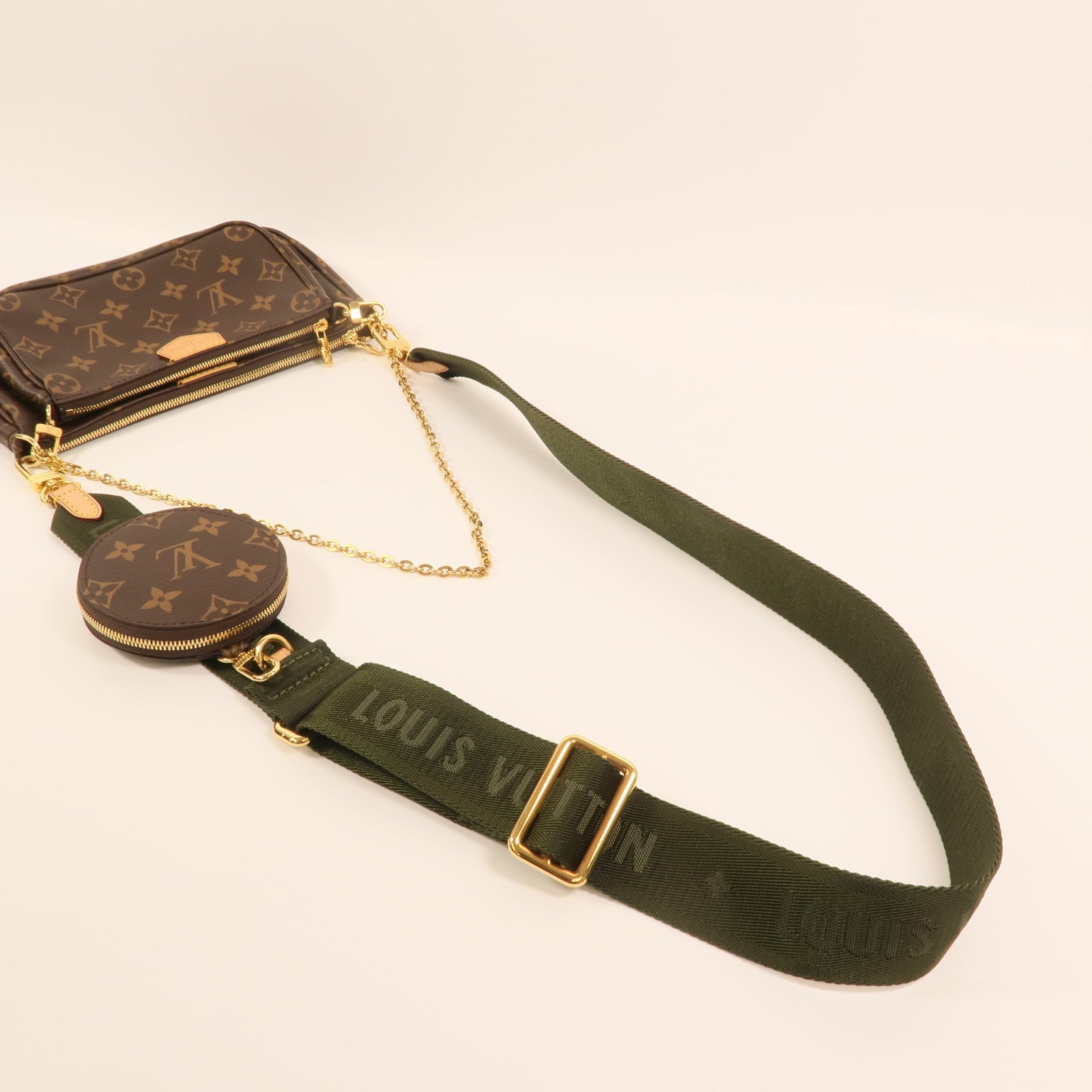 LOUIS VUITTON Monogram Multi Pochette Accessoires金扣肩背袋