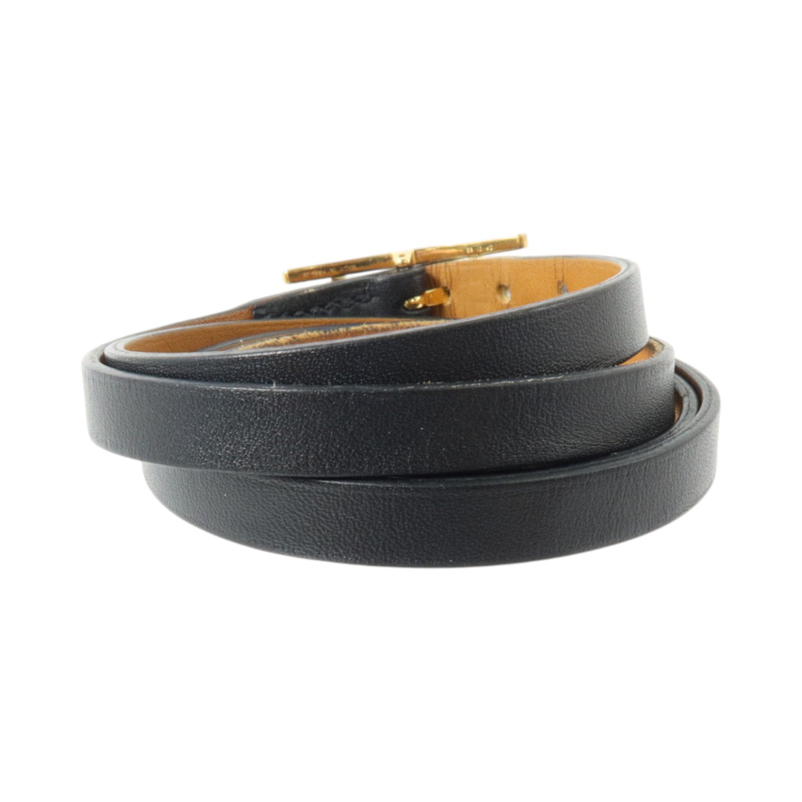 HERMES Swift皮革Behapi 4 Tours Bracelet金扣手鏈