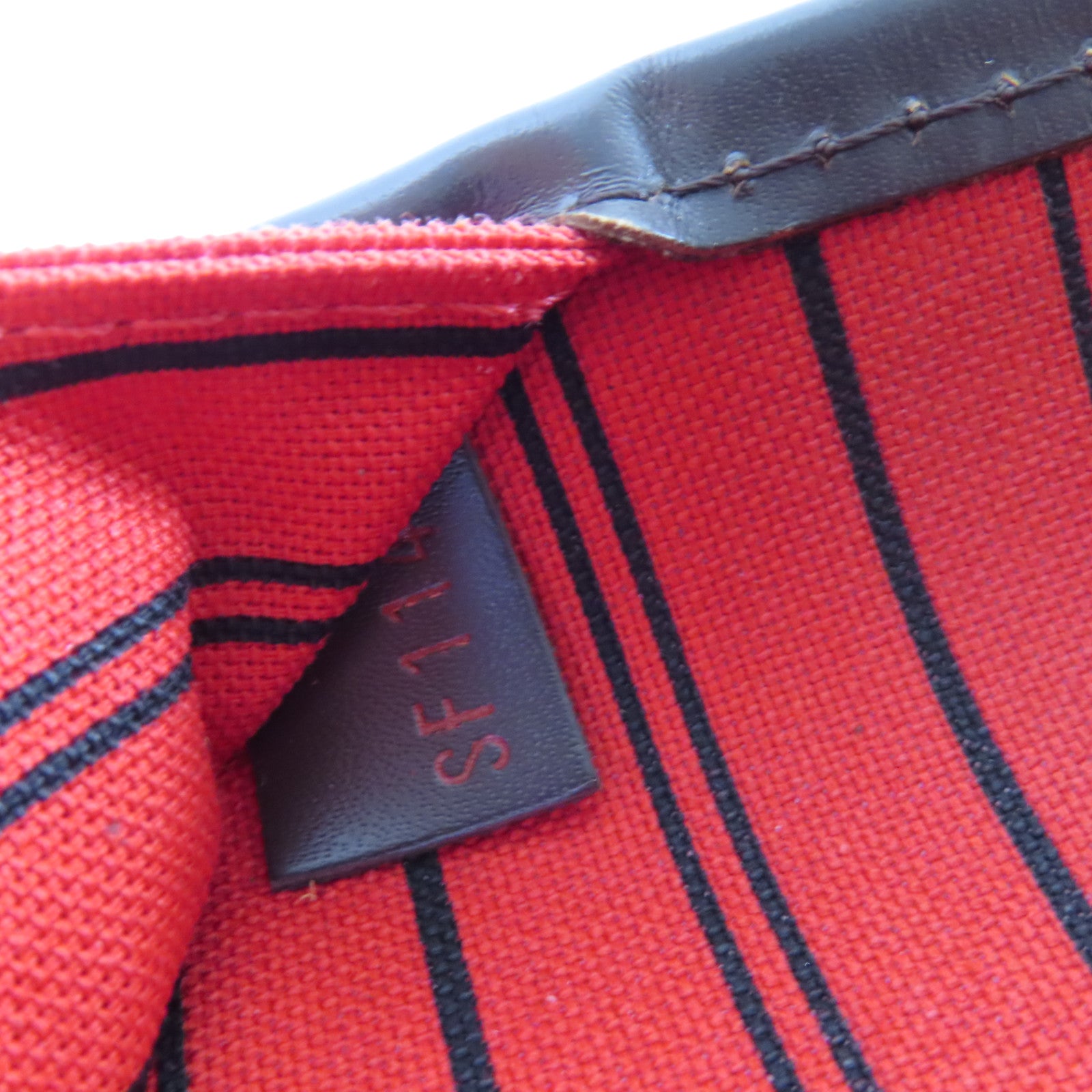 LOUIS VUITTON 【激減優惠】Damier Ebene Neverfull MM Tote Bag金扣肩背袋啡色/紅色