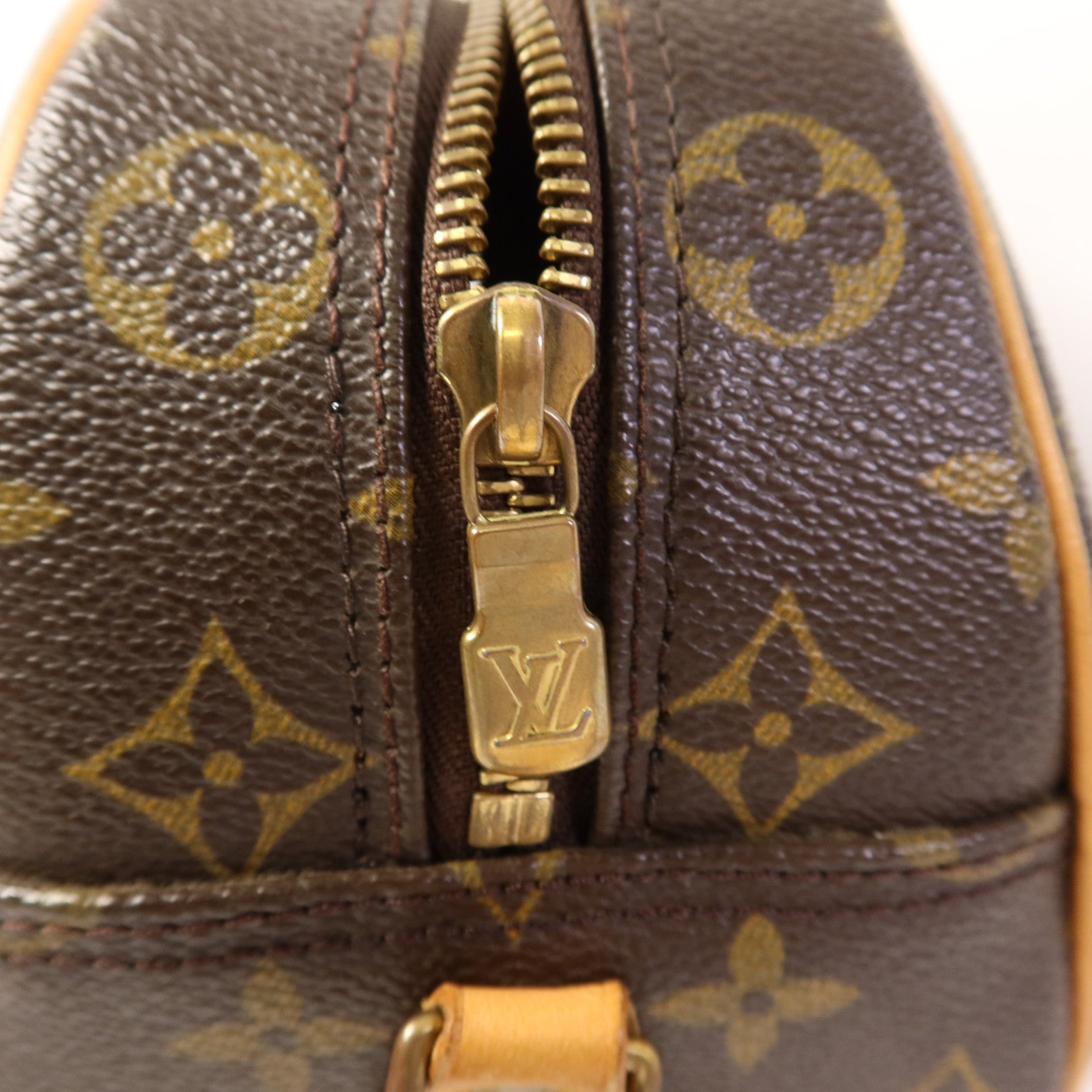 LOUIS VUITTON Monogram Blois金扣肩背袋棕色