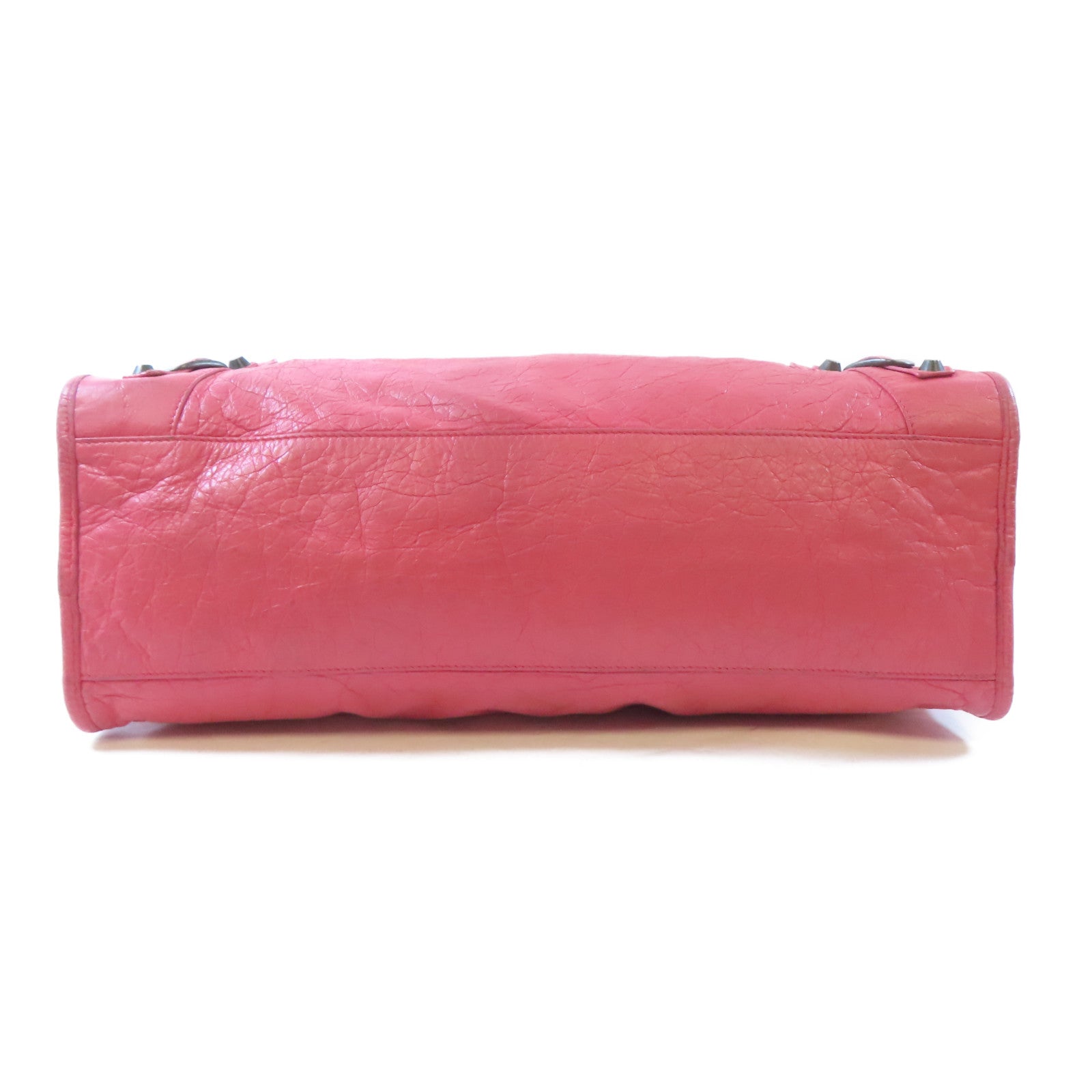 BALENCIAGA 牛皮皮革Classic City Bag黑扣手挽肩背兩用袋粉紅色