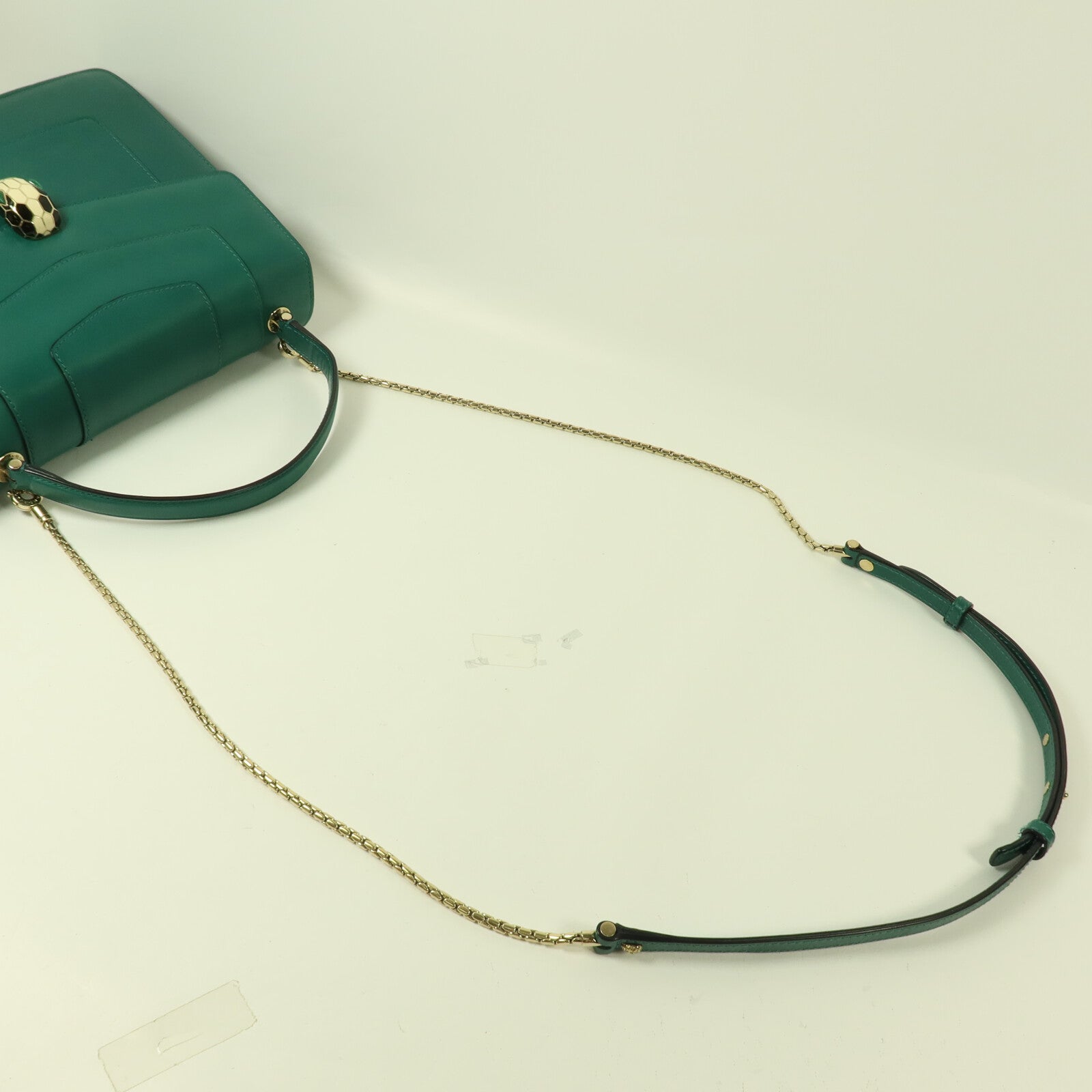 BVLGARI 牛皮皮革Serpenti Forever鏈帶手挽肩背兩用袋